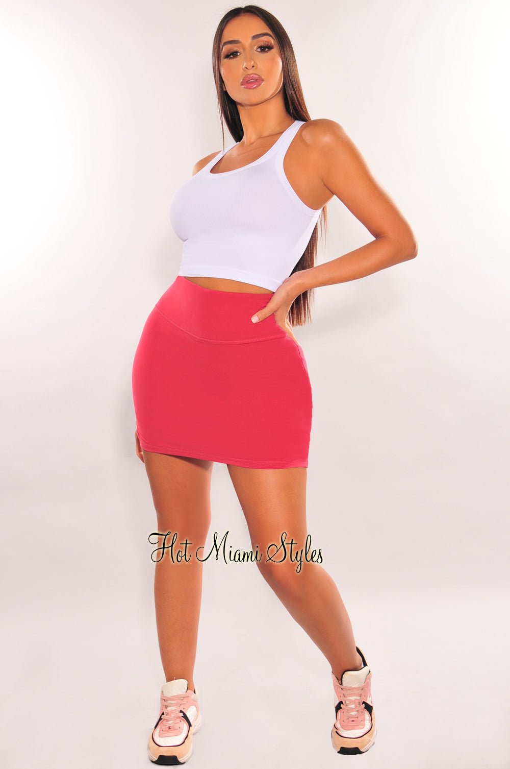 Berry High Waist Tennis Skort - Women's Athletic Skirt with Built-in Shorts for Tennis, Golf & Running | Breathable & Comfortable Workout Skirt for Active Lifestyle