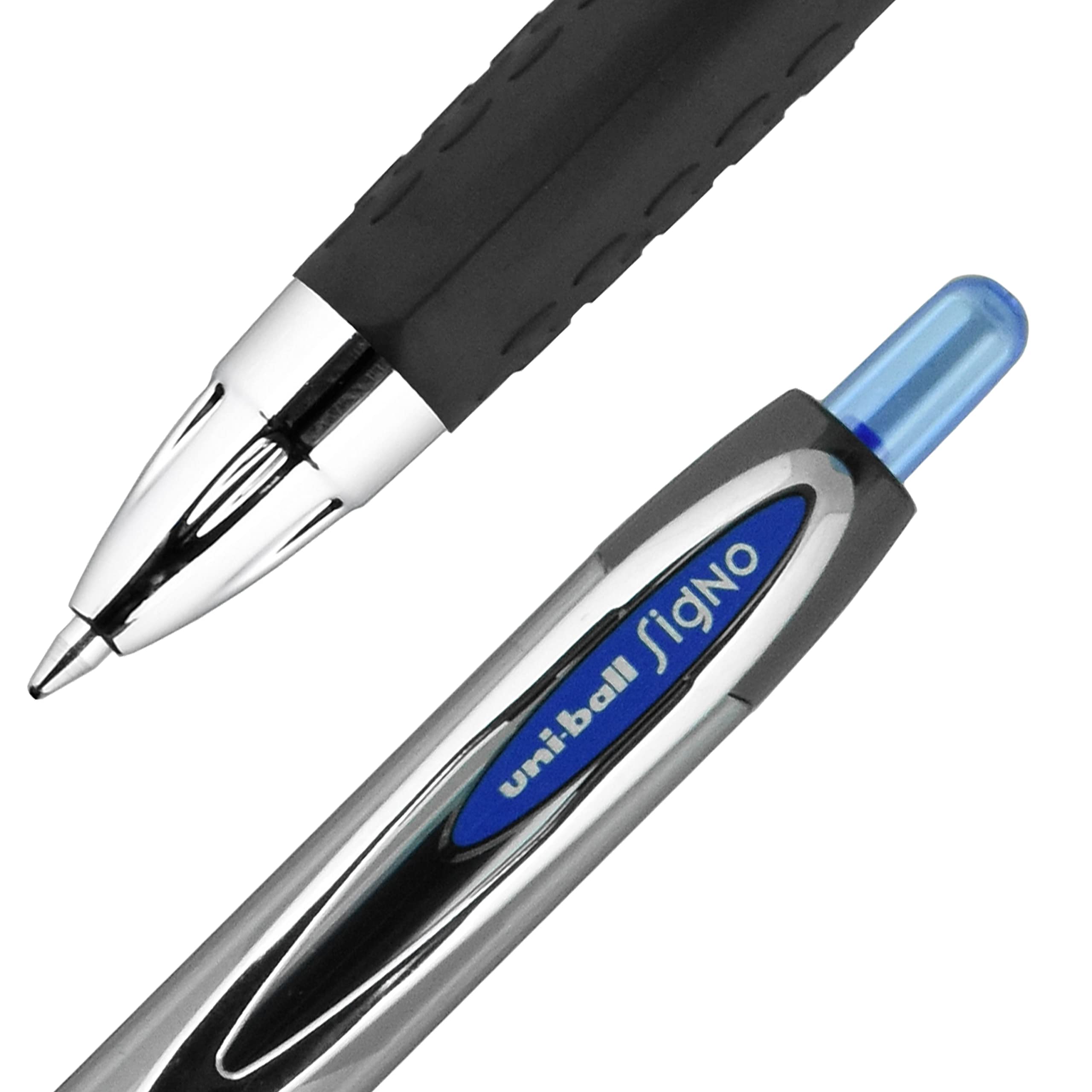 Uni-ball 207 Retractable Gel Pens - Medium Point 0.7mm, Blue Ink, 12-Pack - Perfect for Office, School & Note Taking