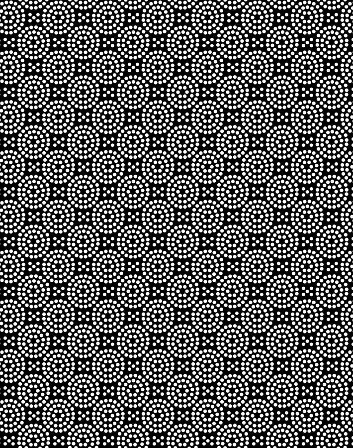 Wallshoppe 'Dot Dot' Onyx Wallpaper - Modern Peel & Stick Wallpaper for Bedroom, Living Room, and Office Decor