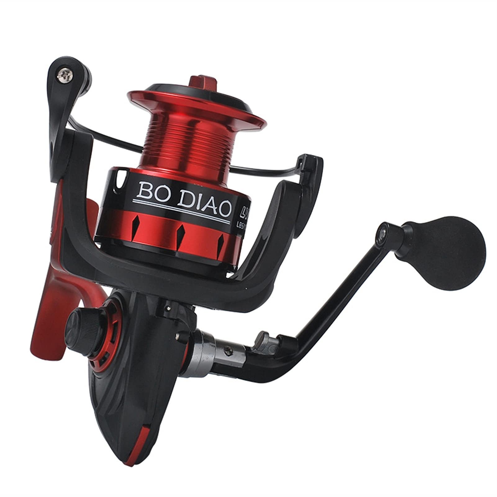 Premium 12+1 Bearing All-Metal Spinning Fishing Reel - LV5000 Long Cast Saltwater & Freshwater Fishing Gear for Bass, Trout, and Offshore Angling - Durable Drop Wheel Design for Smooth Performance