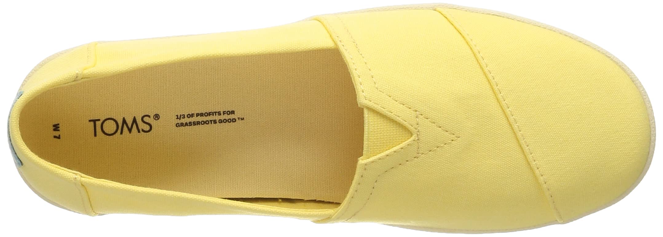 TOMS Women's Avalon Sneakers - Comfortable Casual Shoes for Women in Yellow | Perfect for Walking, Travel & Everyday Wear