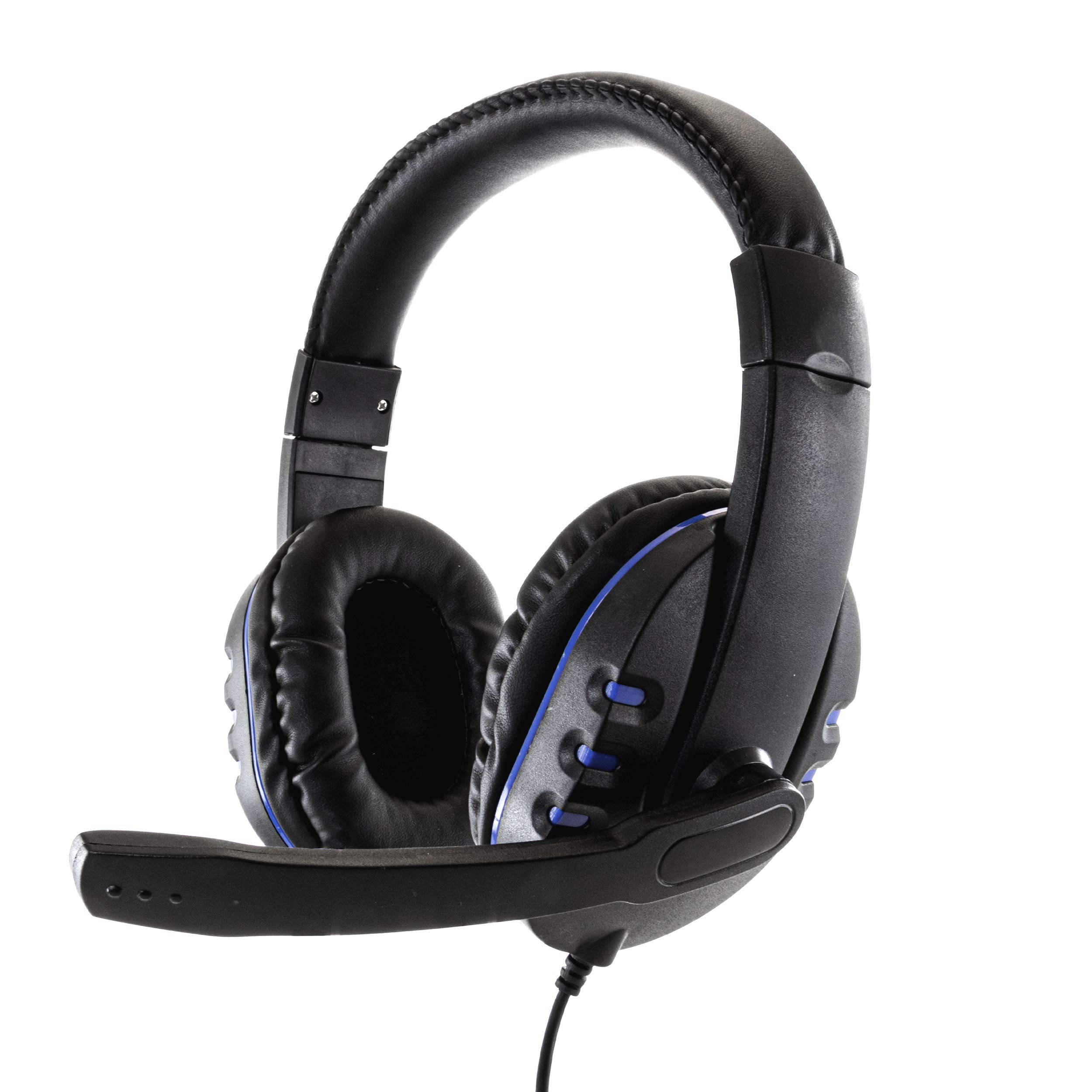 Lightweight Wired Stereo Gaming Headset for PlayStation - Black | Comfortable Over-Ear Headphones for PC, Xbox, PS4, PS5 | Perfect for Online Gaming, Streaming & Voice Chat