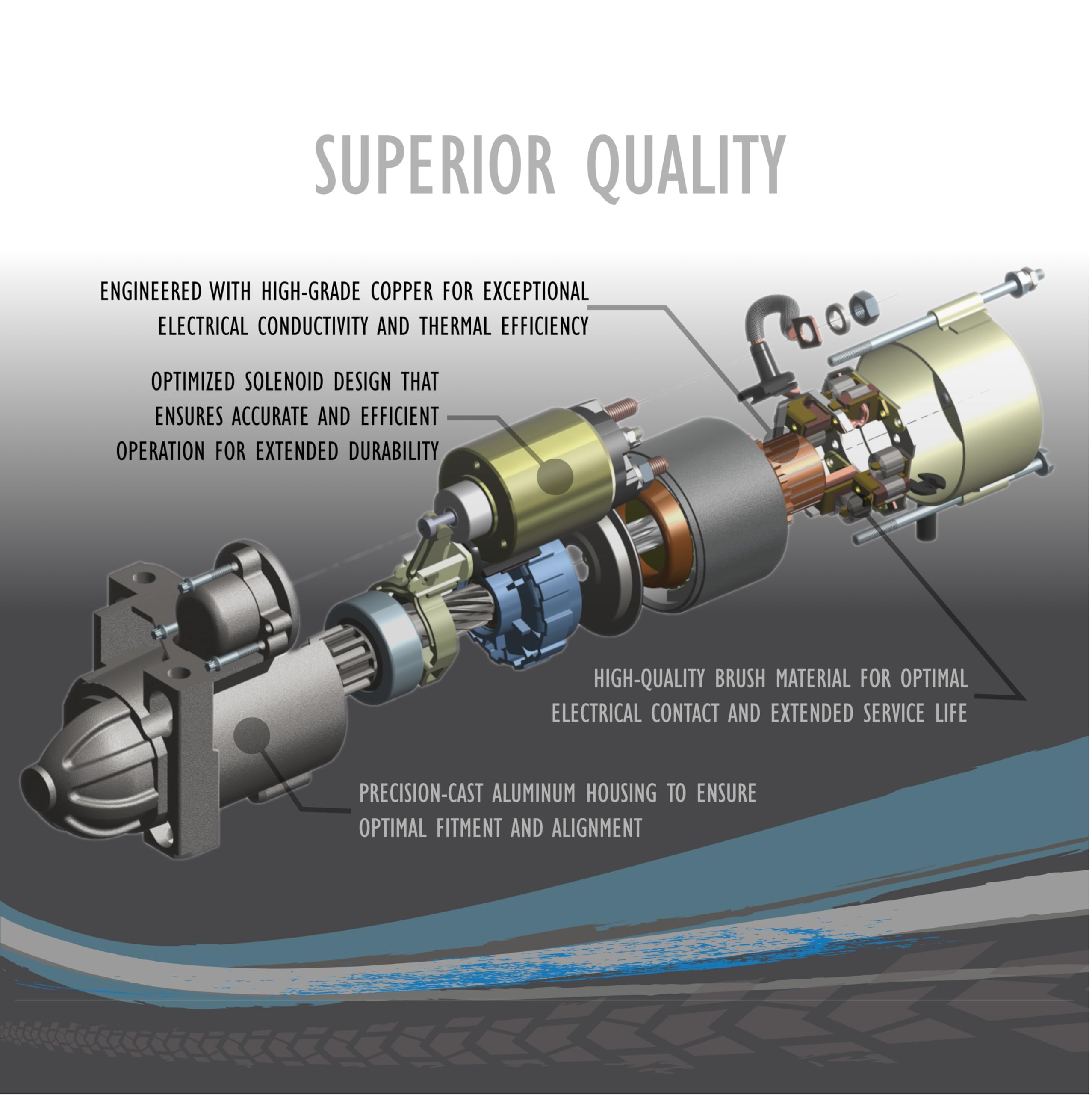 OEG Parts New Starter Compatible with 1996 Mazda 121 III - Replacement for 1806690, 97BB11000B3D, 97BB11000BB, 97BB11000BC, 1416235, 1S4U11000AA, 5023587, 5023593, 6177073, 1008813, 6203381, 1061267 - Perfect for Engine Repair & Auto Maintenance