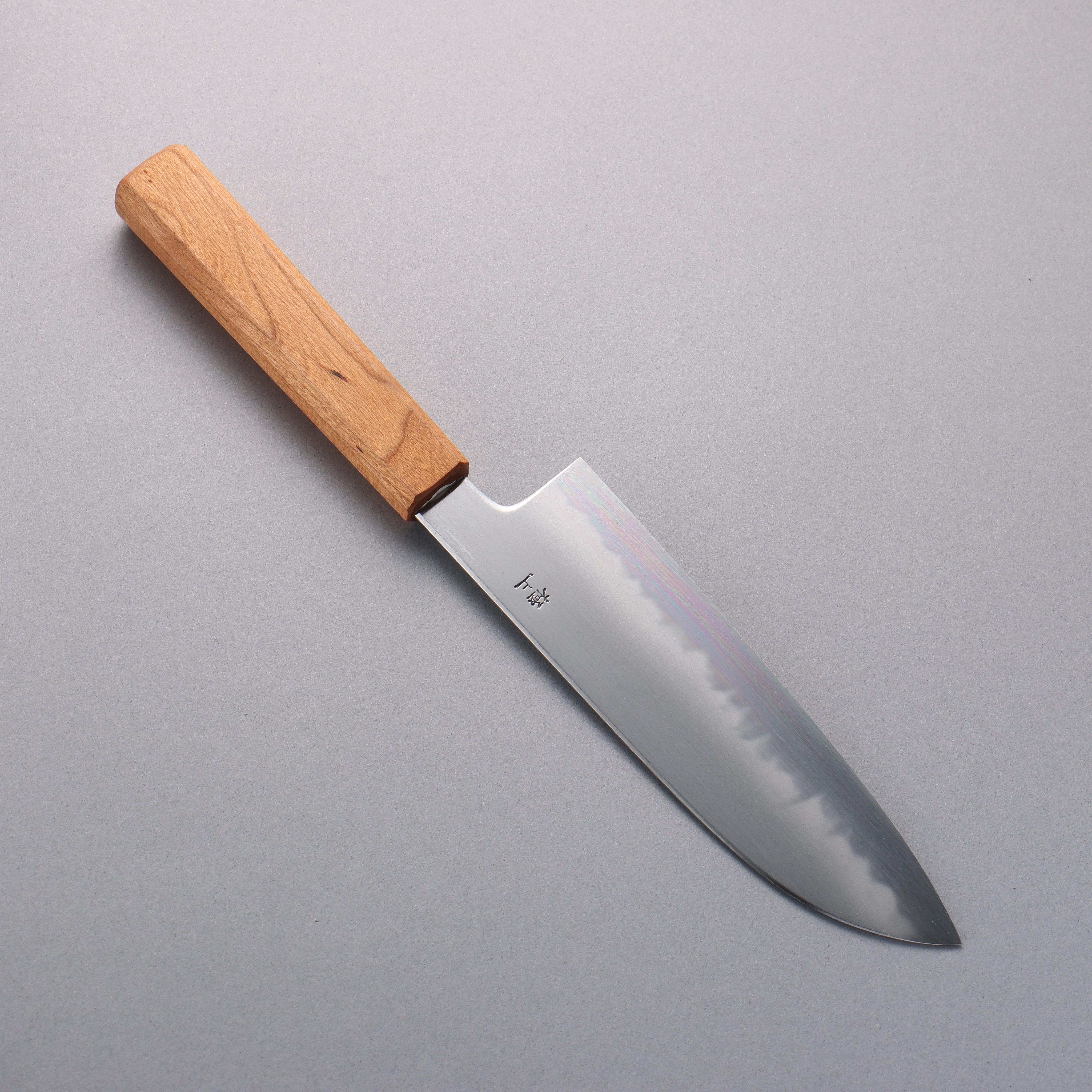 Premium Kagekiyo White Steel No.2 Santoku Knife 170mm - Japanese Chef Knife with Cherry Wood Handle & Protective Sheath - Perfect for Sushi, Vegetables & Precision Cutting