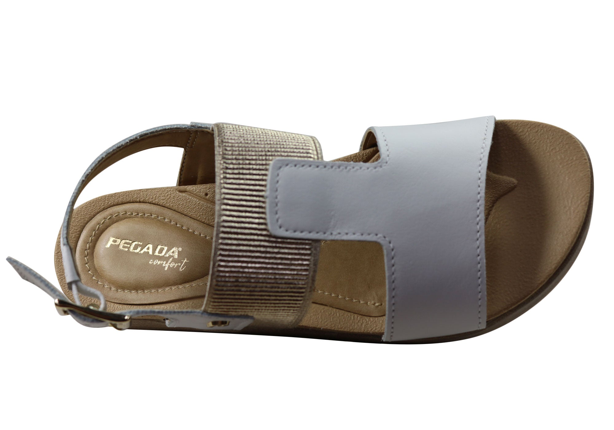Pegada Hume Women's Comfortable Leather Sandals - Handmade in Brazil - Perfect for Beach Vacations, Summer Outfits & Casual Wear