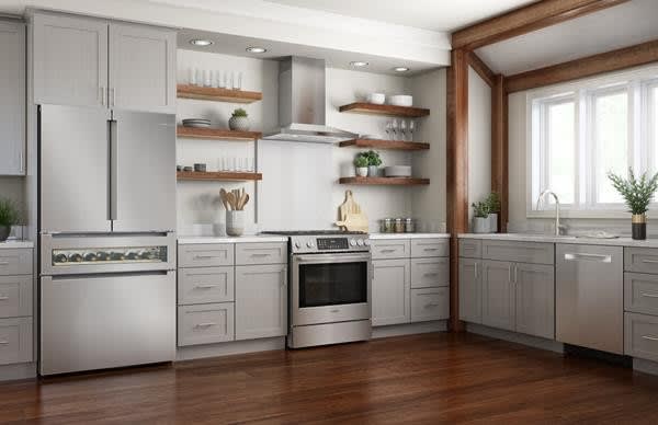 BOSCH B36CL81ENG 800 Series 36 Inch Freestanding French Door Smart Refrigerator - Stainless Steel with Glass Finish for Modern Kitchen & Open Floor Plan Homes