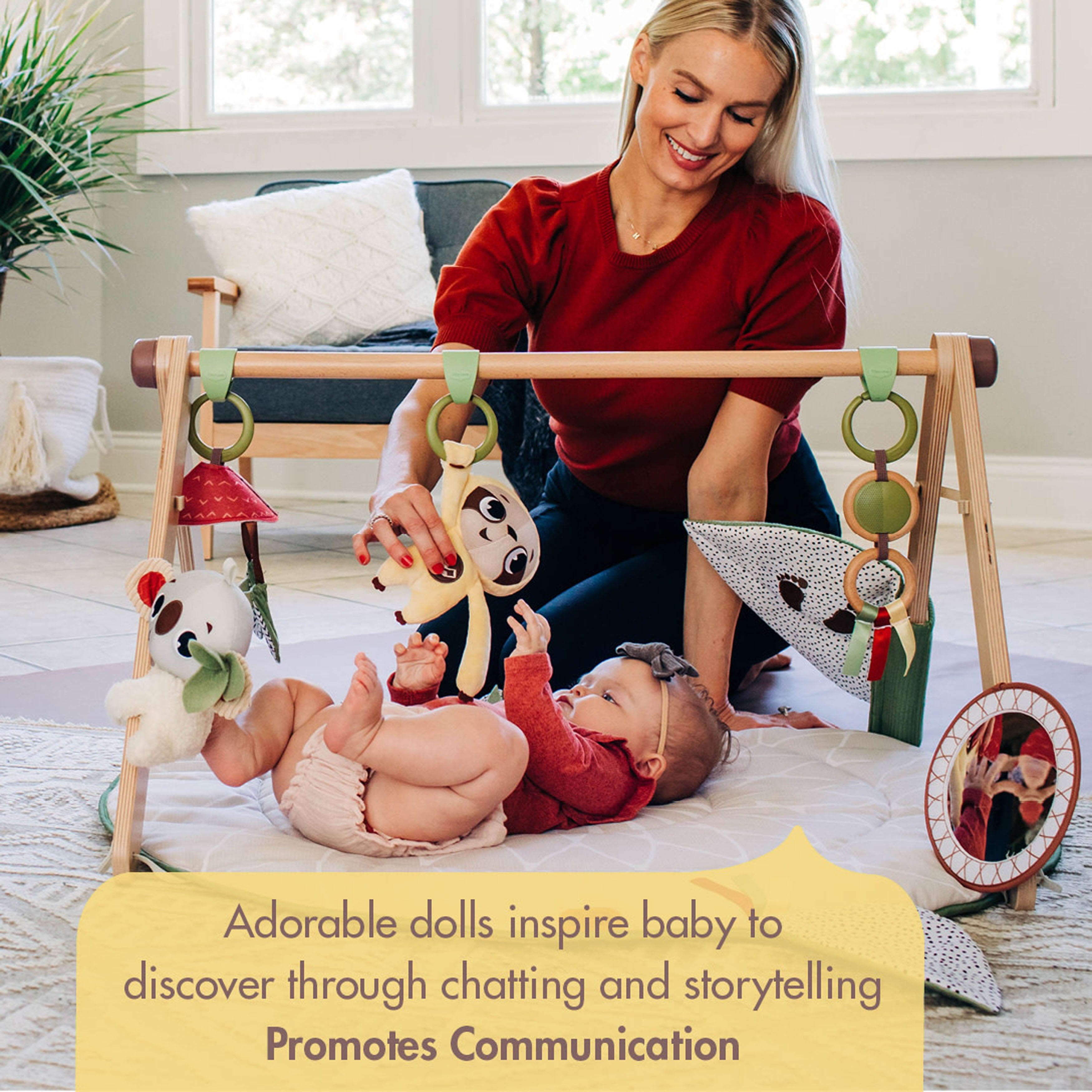 Tiny Love Boho Chic Luxe Developmental Baby Gymini Mat - Soft Playmat for Tummy Time & Sensory Development, Perfect Nursery Decor for Newborns & Infants (Playtime, Crawling Practice, Gift Idea)