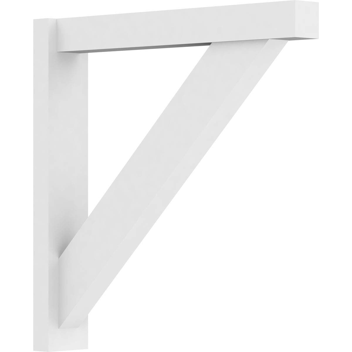 Ekena Millwork OUTP05X30X30TRA05 Traditional Architectural Grade PVC Outlooker with Block Ends - 5