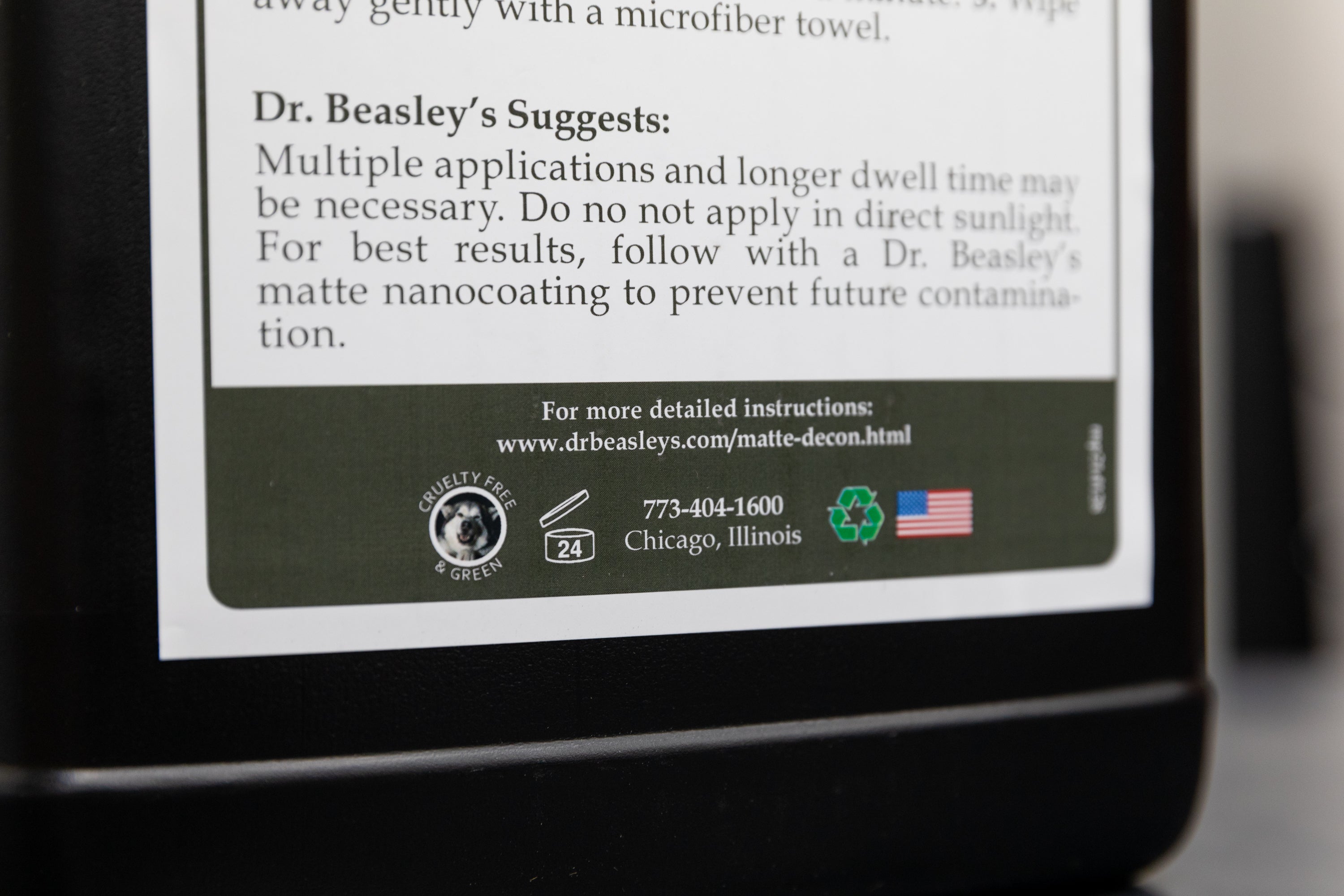 Dr. Beasley's Matte Decon - Premium Matte Paint Protection & Detailing Spray for Cars, Trucks & Motorcycles - Perfect for Show Cars & Daily Drivers