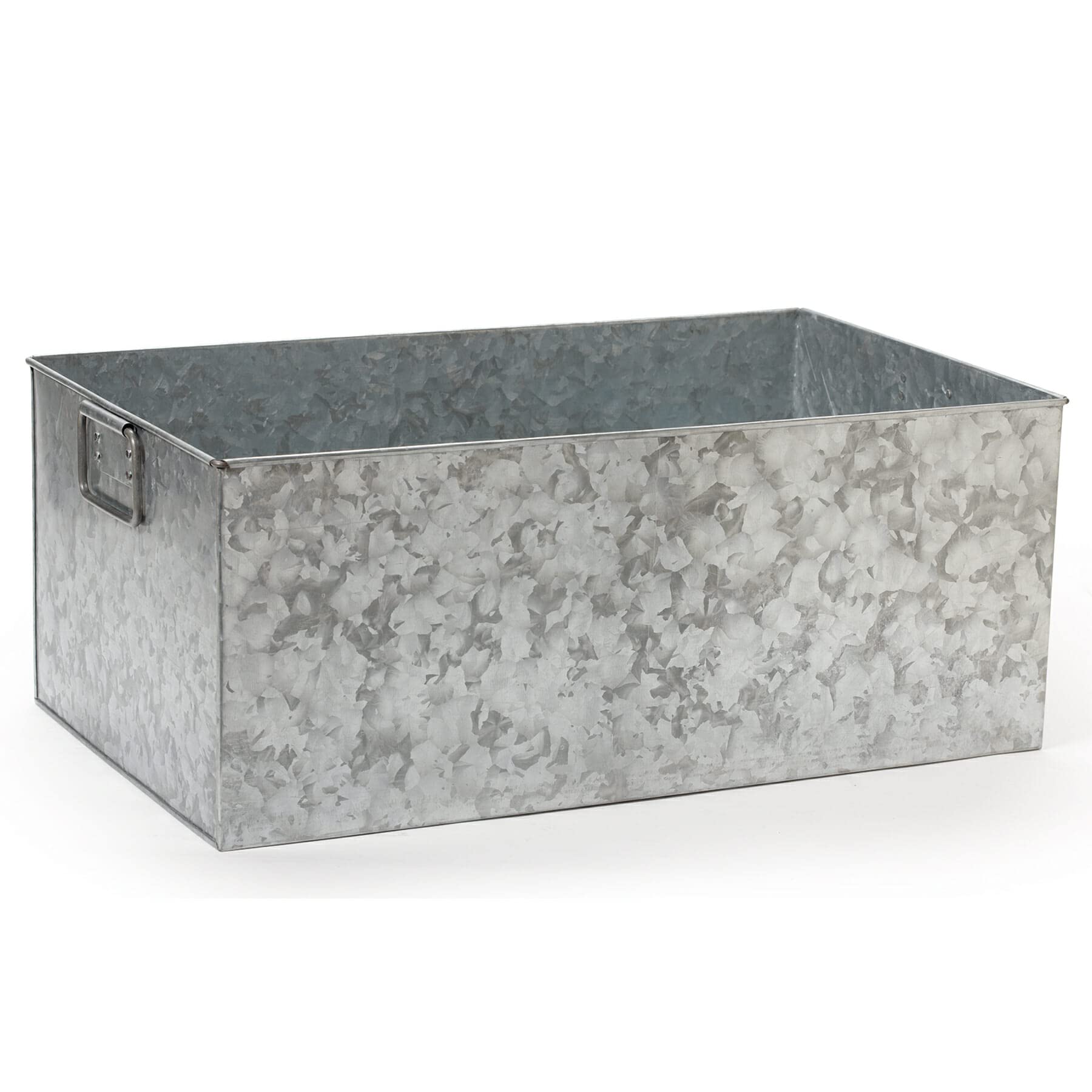 G.E.T. GT-2112-GG 8.5 Gallon Galvanized Metal Beverage Cooler with Handles - Perfect for Outdoor Parties, Picnics, and BBQ Events