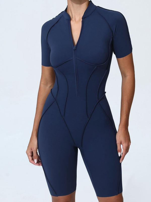 ZASUWA Women's Sexy Zipper Booty Romper Jumpsuit - Clubwear, Night Out, Party Outfit, Bodysuit for Women