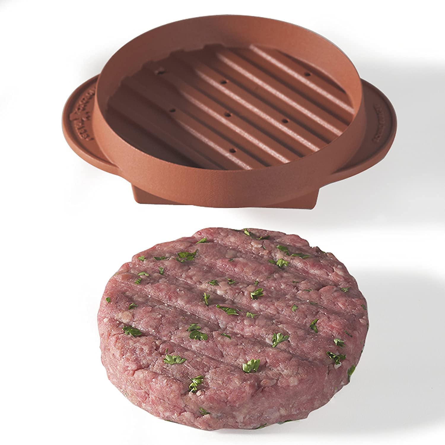 Nordic Ware 365 Indoor/Outdoor Burger Press - Stainless Steel Patty Maker for Juicy Homemade Burgers, Meatballs & Sliders - Perfect for BBQs, Picnics & Backyard Cookouts