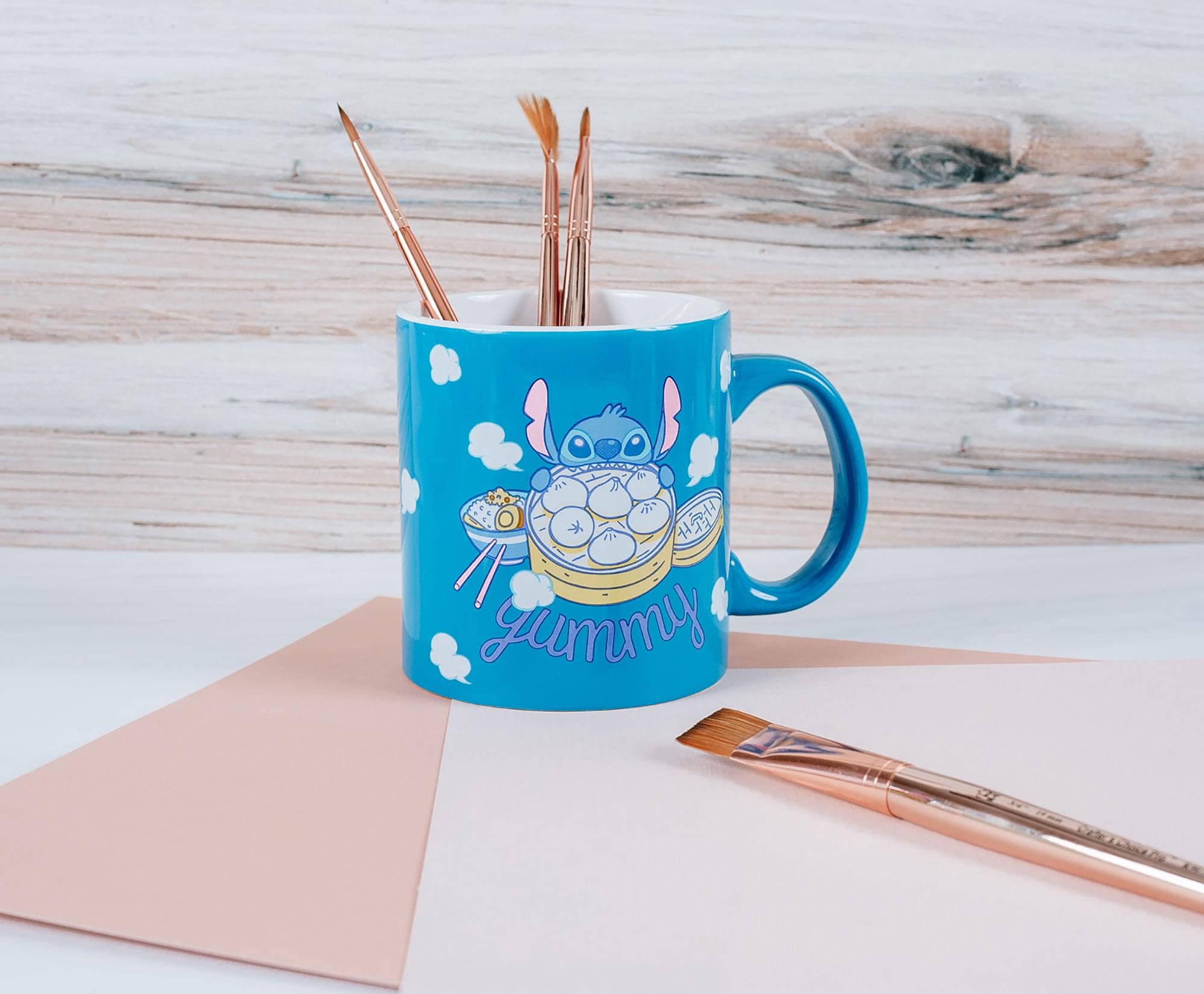 Disney Lilo & Stitch 20oz Yummy Ceramic Coffee Mug - Official Oversized Novelty Drinkware for Home, Kitchen & Bar | Perfect for Hot Cocoa, Tea & Coffee Lovers | Cute Disney Gift Idea