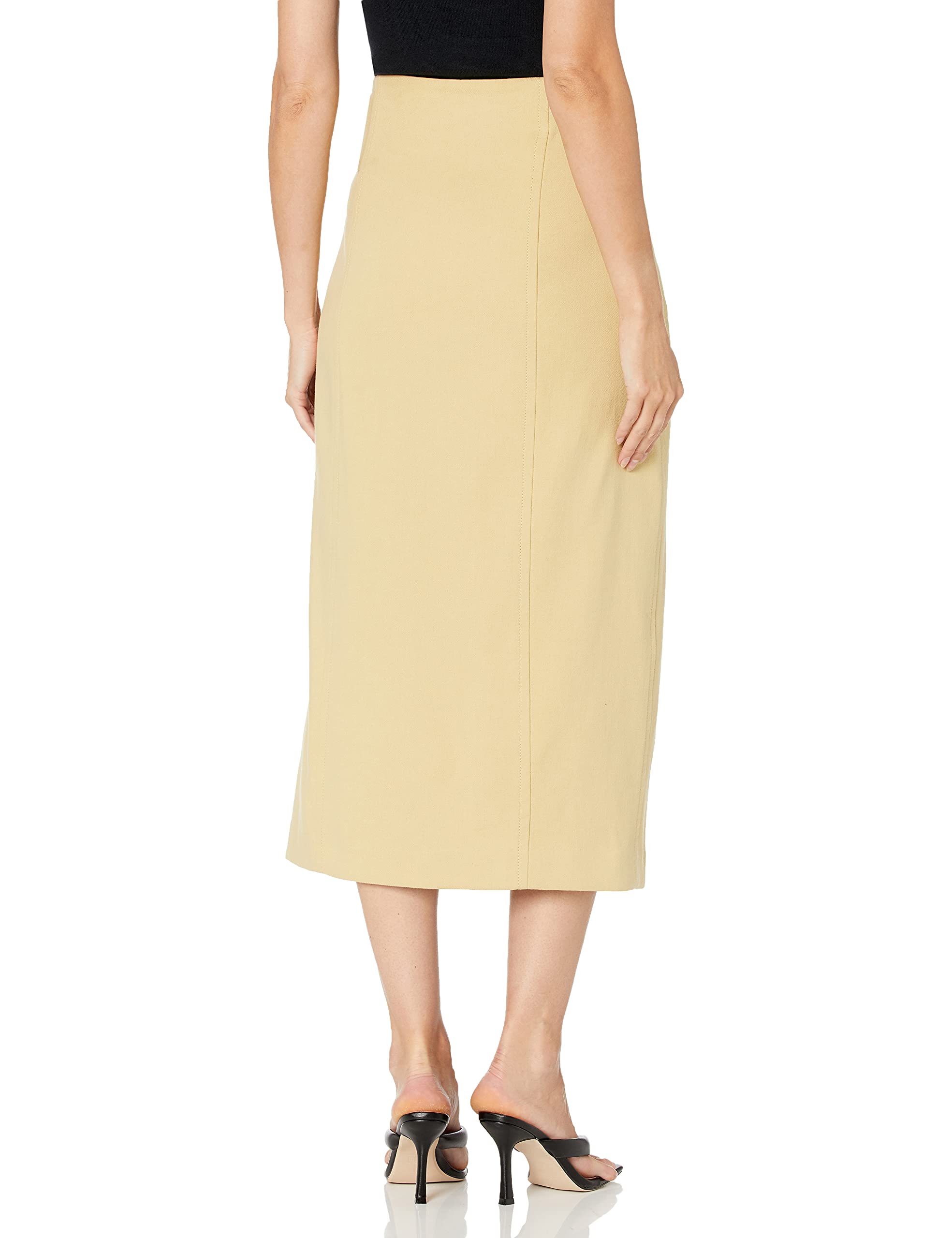 Vince Women's Side Buckle Wrap Skirt - Stylish High Waist Flowy Midi Skirt for Work, Date Night & Summer Outfits