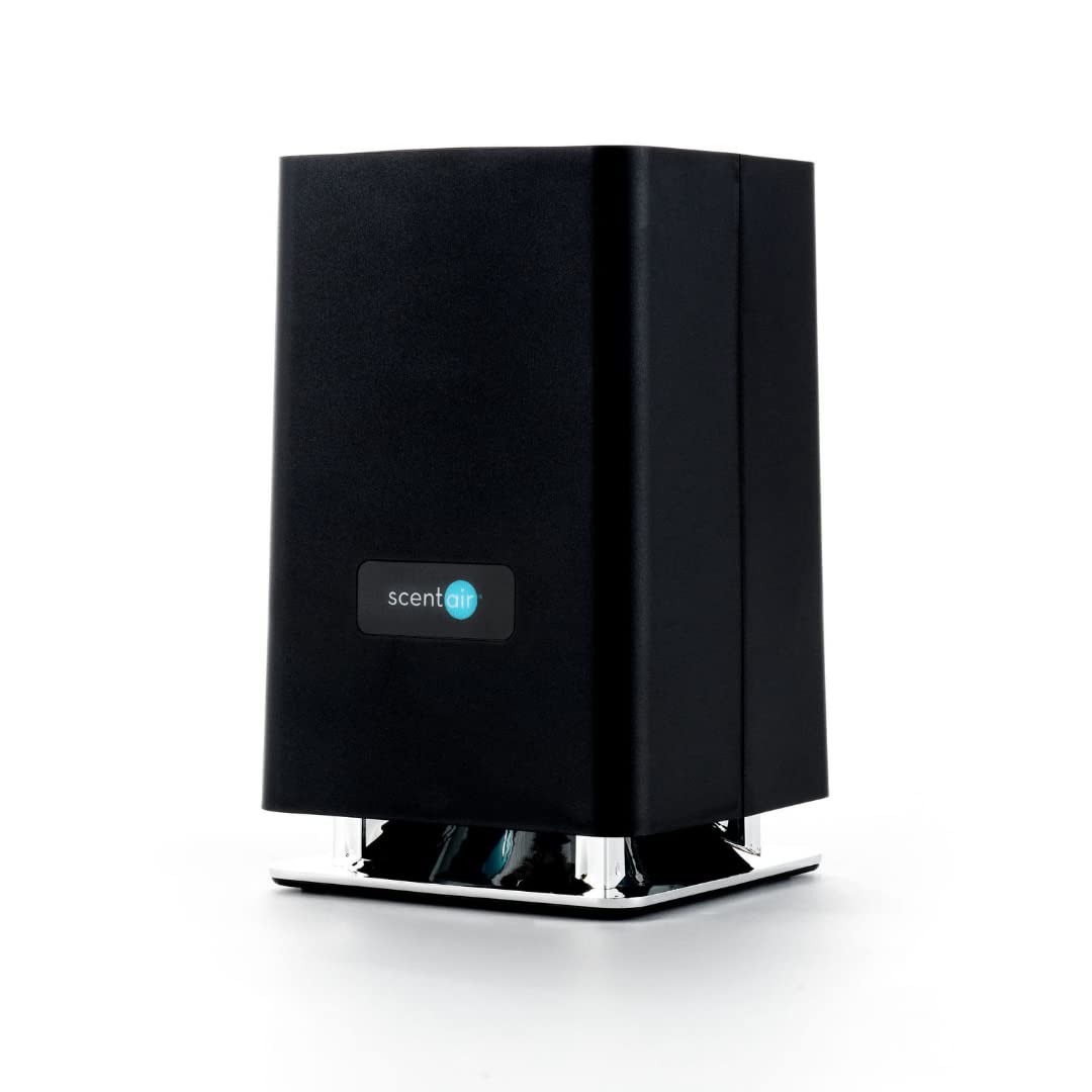 Whisper Home Aroma Diffuser - 800 Sq. Ft Essential Oil Diffuser with WiFi, Bluetooth & Smart Home Compatibility (Works with Alexa & Google) - Black | Perfect for Bedroom, Living Room & Office Relaxation