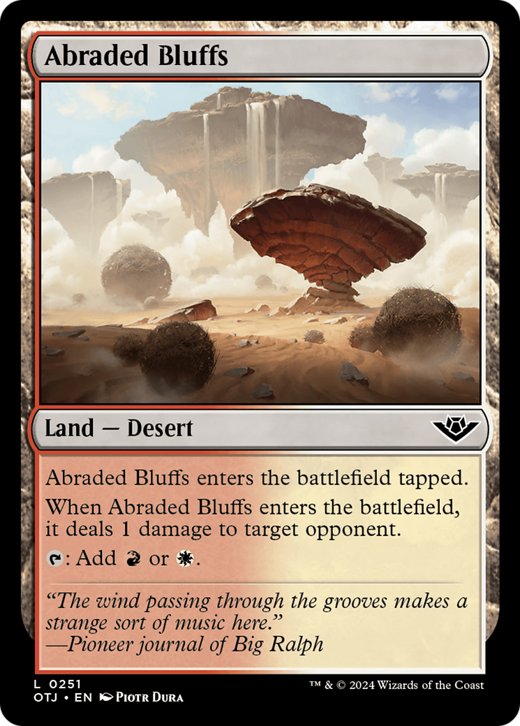 Abraded Bluffs [Outlaws of Thunder Junction] - Premium Collectible Trading Card for MTG Players - Perfect for Deck Building and Strategy Games