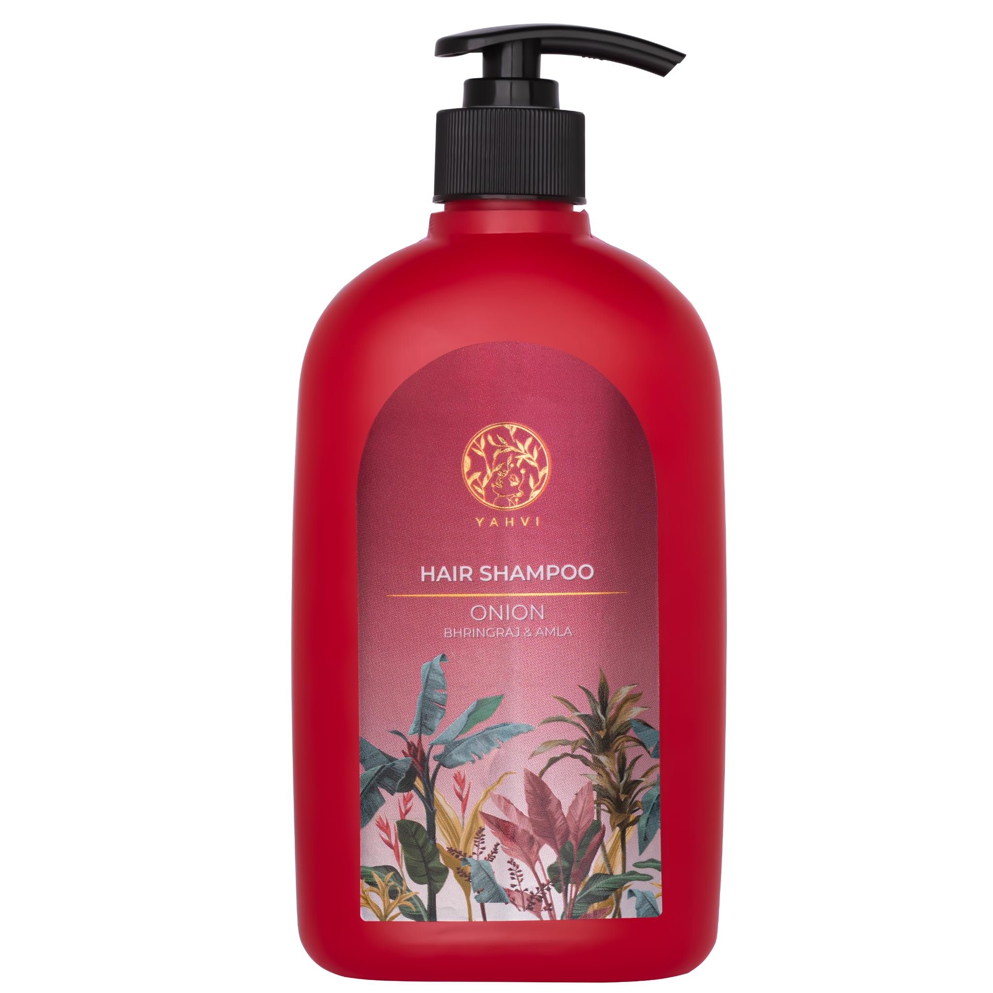 Yahvi Onion Shampoo for Hair Growth - Ayurvedic Bhringraj & Amla Anti Hair Fall Shampoo - 500ml Paraben Free & Cruelty Free - Perfect for Daily Hair Care & Scalp Nourishment