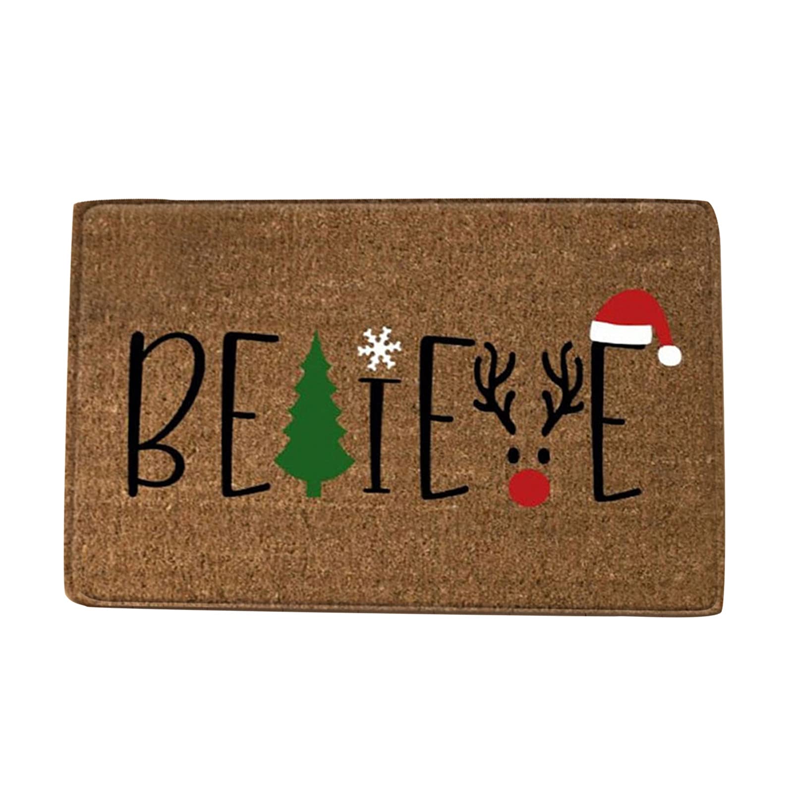 LIKESIDE Christmas Welcome Doormat - Indoor & Outdoor Holiday Decor for Front Door, Garage, Entryway - Durable, Easy to Clean, Non-Slip Holiday Rug - Perfect for Festive Home Decor & Winter Season
