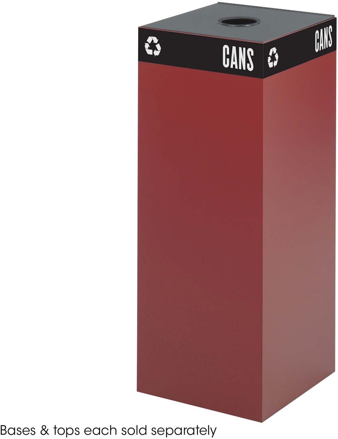 Public Square® 37 Gallon Recycling Trash Can Base - Heavy Duty Outdoor Waste Bin for Home, Office & Commercial Use - Perfect for Recycling Centers, Garages & Backyards