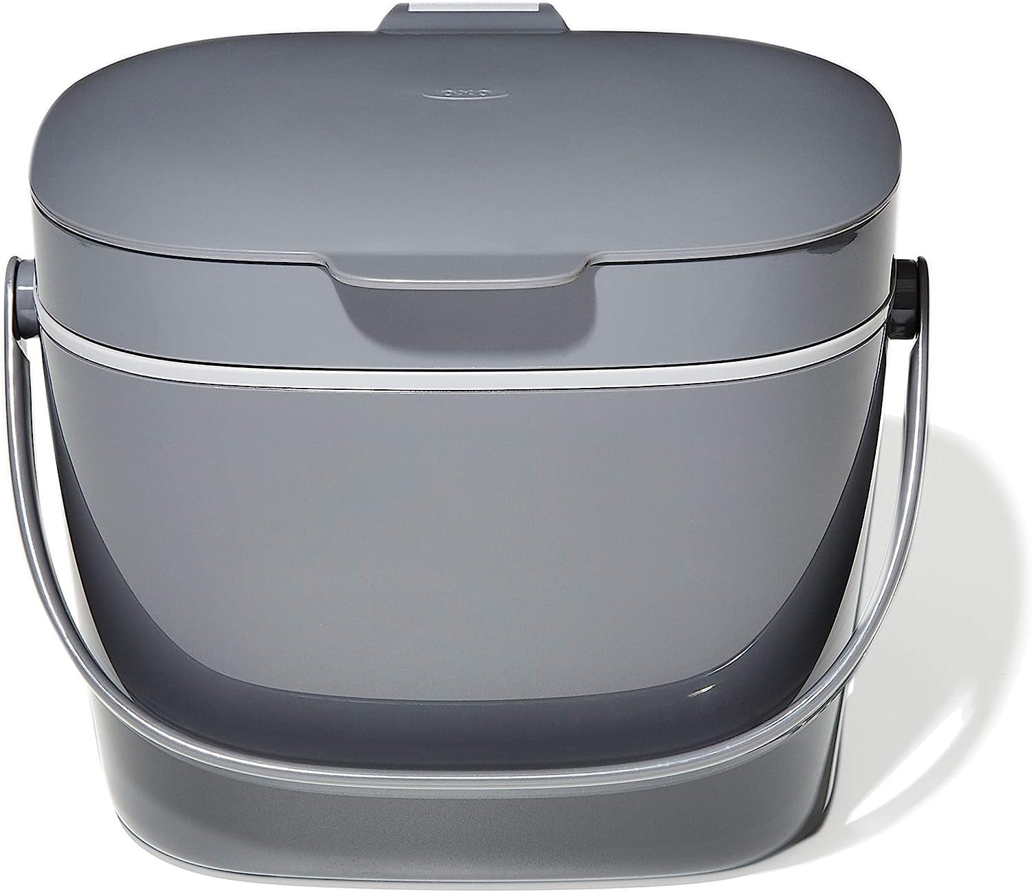 OXO Good Grips 1.75 Gallon Compost Bin for Kitchen Countertop - Odor-Free Food Waste Container for Eco-Friendly Composting at Home