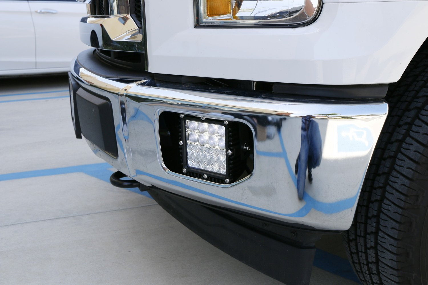 100W LED Fog Lights with Combination Beam & Hyperspot - Compatible with 2015-2017 Ford F150 - Includes Mounting Bracket - Durable Off-Road Lighting for Trucks, SUVs & Jeeps - Perfect for Night Driving, Foggy Conditions & Off-Road Adventures