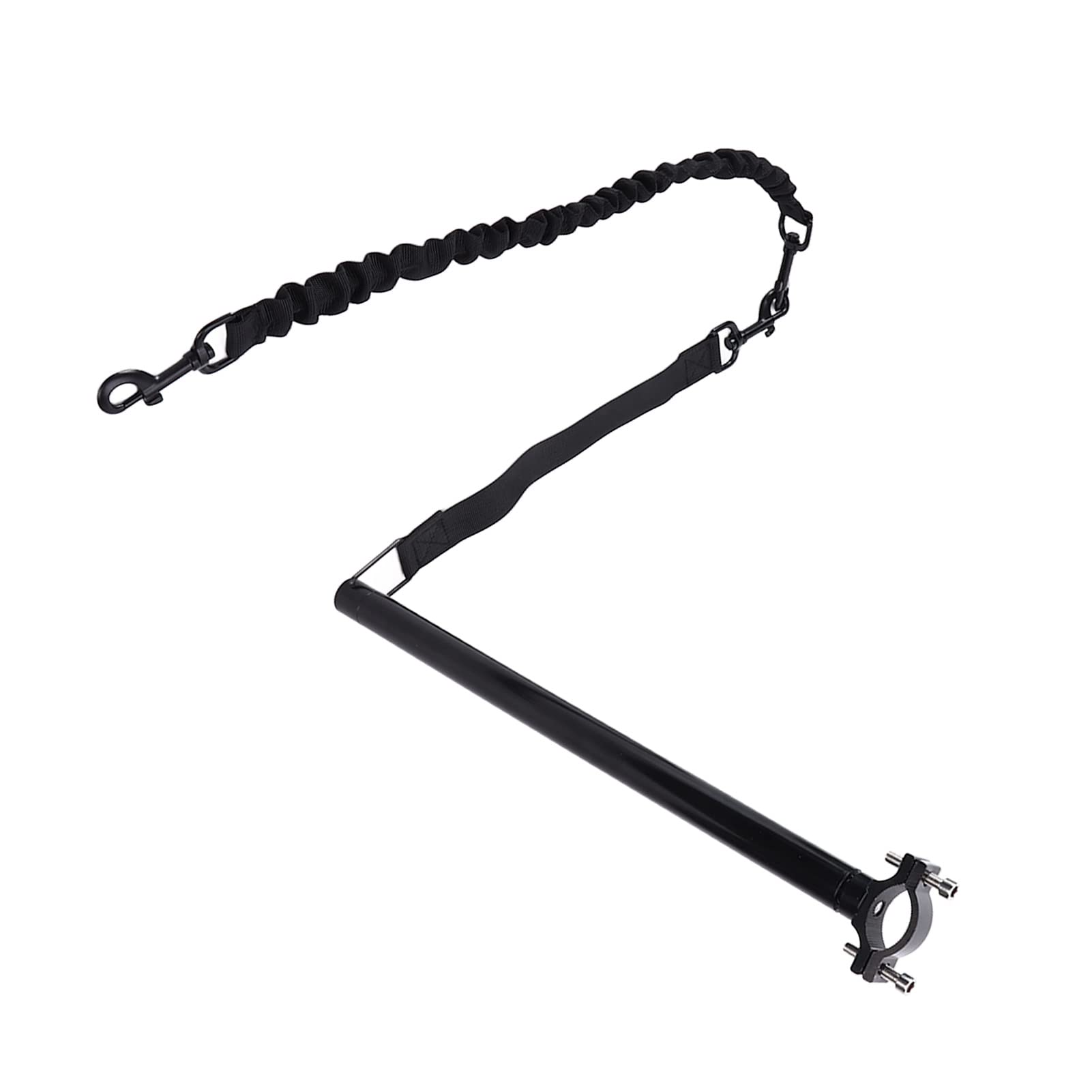 Durable Hands-Free Dog Leash & Bike Attachment - Heavy Duty Black Reflective Leash for Dog Training, Running, Jogging & Cycling | Perfect for Outdoor Adventures, Park Walks & Daily Exercise with Your Pet