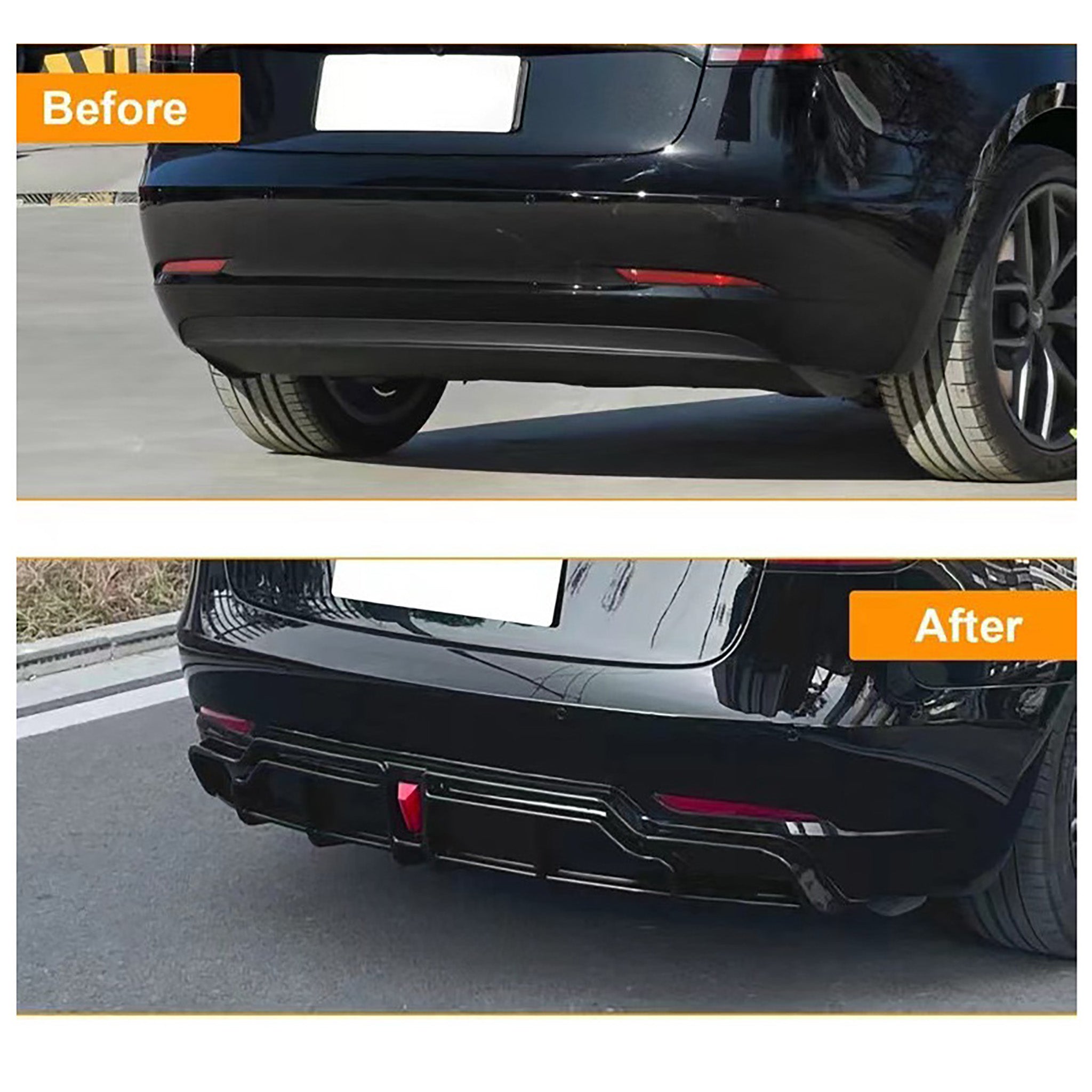 Tesla Model 3 Body Kit (9 Pcs) - ABS Sport Upgrade for Style & Performance - Compatible with 2017-2023 Models - Enhance Your Car's Aerodynamics & Appearance for Street Racing & Car Shows