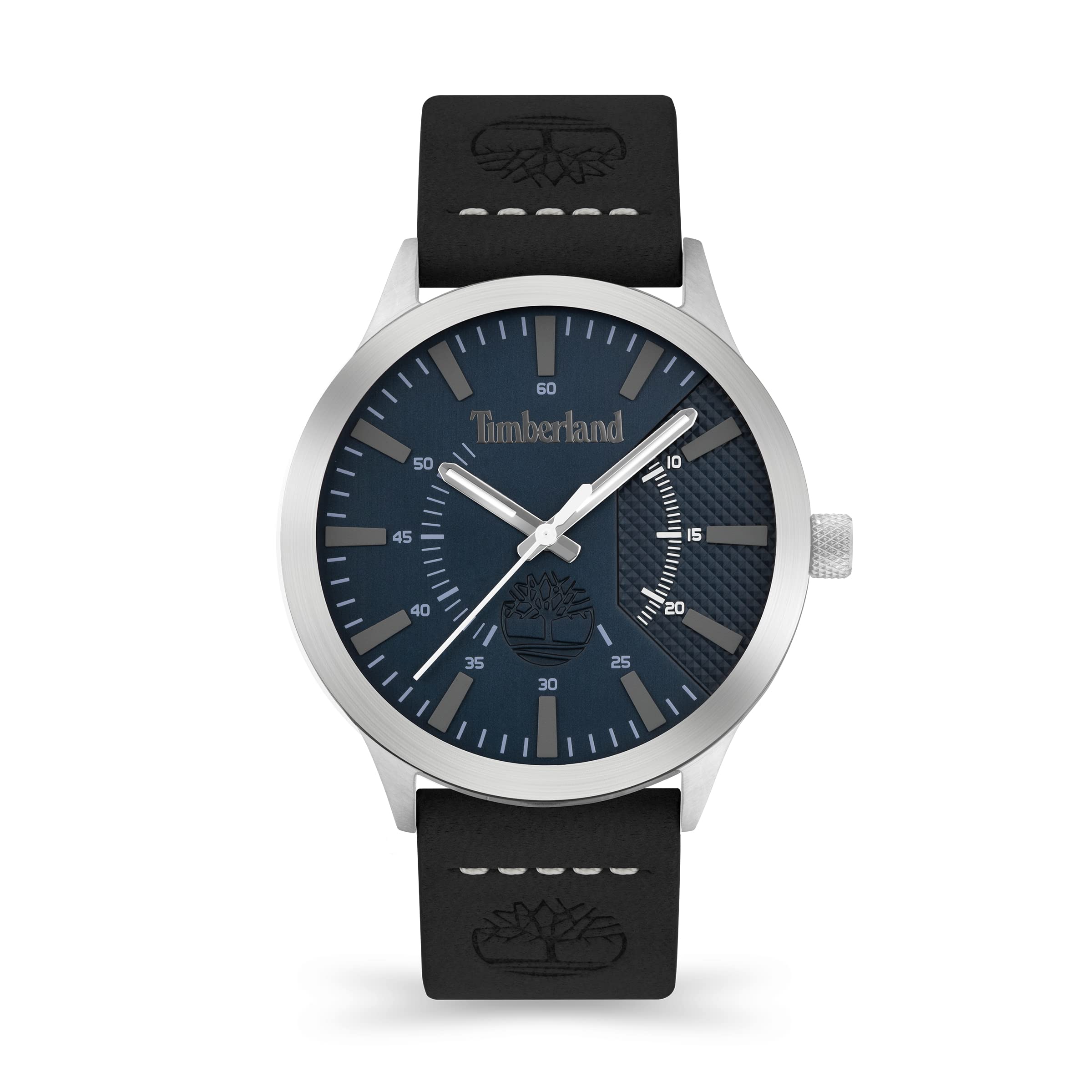 Timberland Hempstead Collection Men's Watch - Waterproof Casual Analog Wristwatch for Outdoor, Work & Everyday Wear | Durable Stainless Steel & Leather Strap