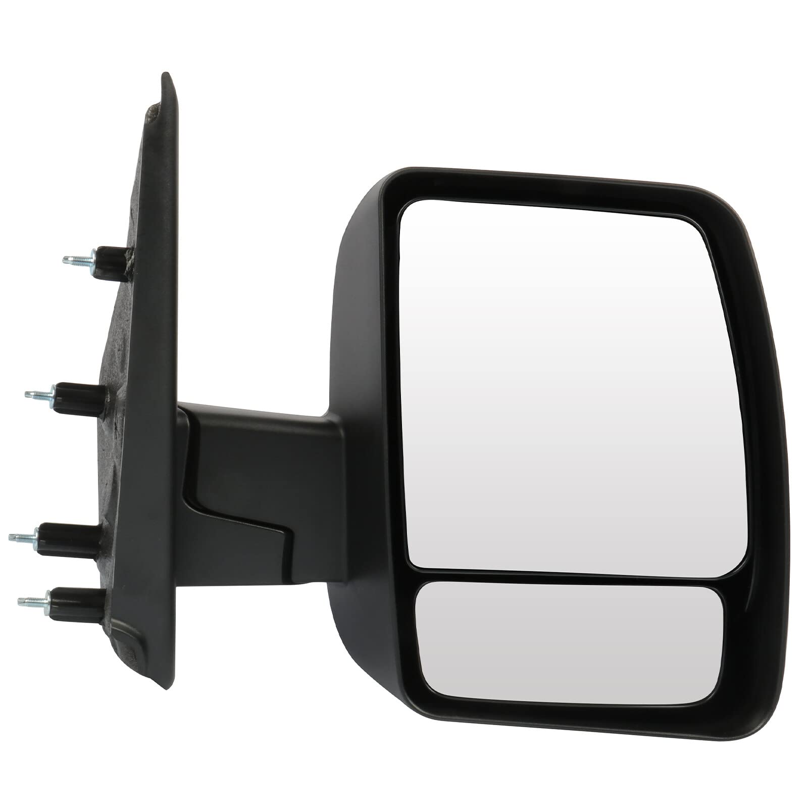 SCITOO Black Manual Folding Passenger Side View Mirror Replacement for 2012-2013 Nissan NV1500 NV2500 NV3500 - NI1321232 | Durable Exterior Mirror for Commercial Vans & Work Trucks