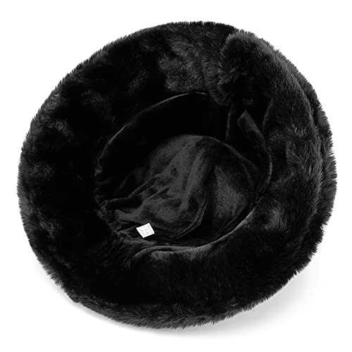 Stylish Furry Bucket Hat for Women & Men - Trendy Winter Fashion Accessory - Perfect for Outdoor Activities, Music Festivals & Streetwear