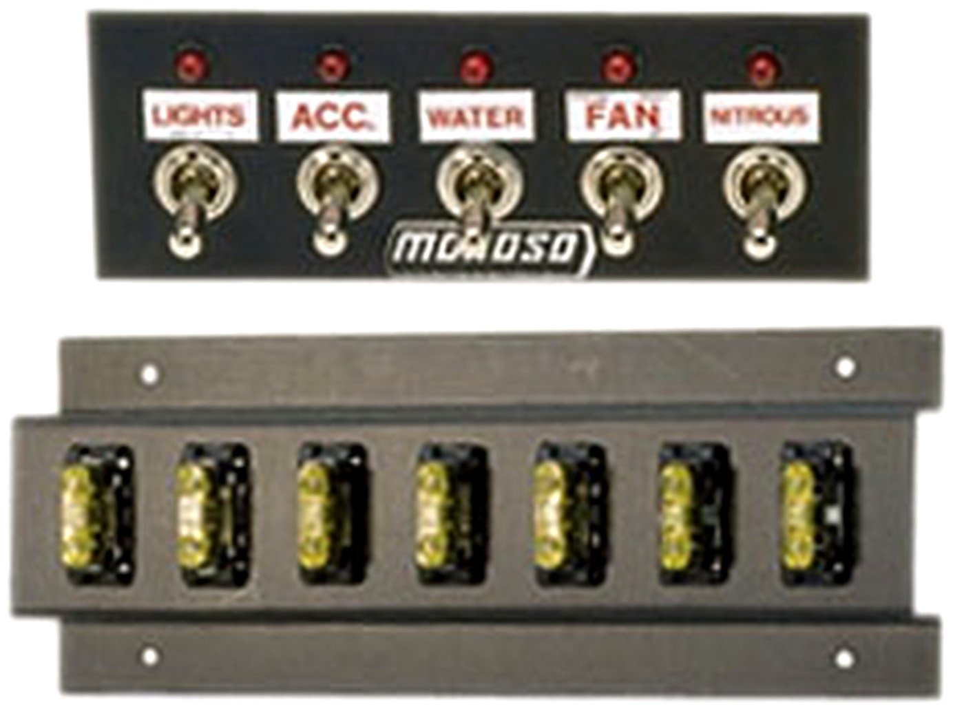 Moroso 74133 Switch Panel - Universal Dash Mount for Cars, Trucks & Boats | Perfect for Off-Road, Marine & Custom Vehicle Applications