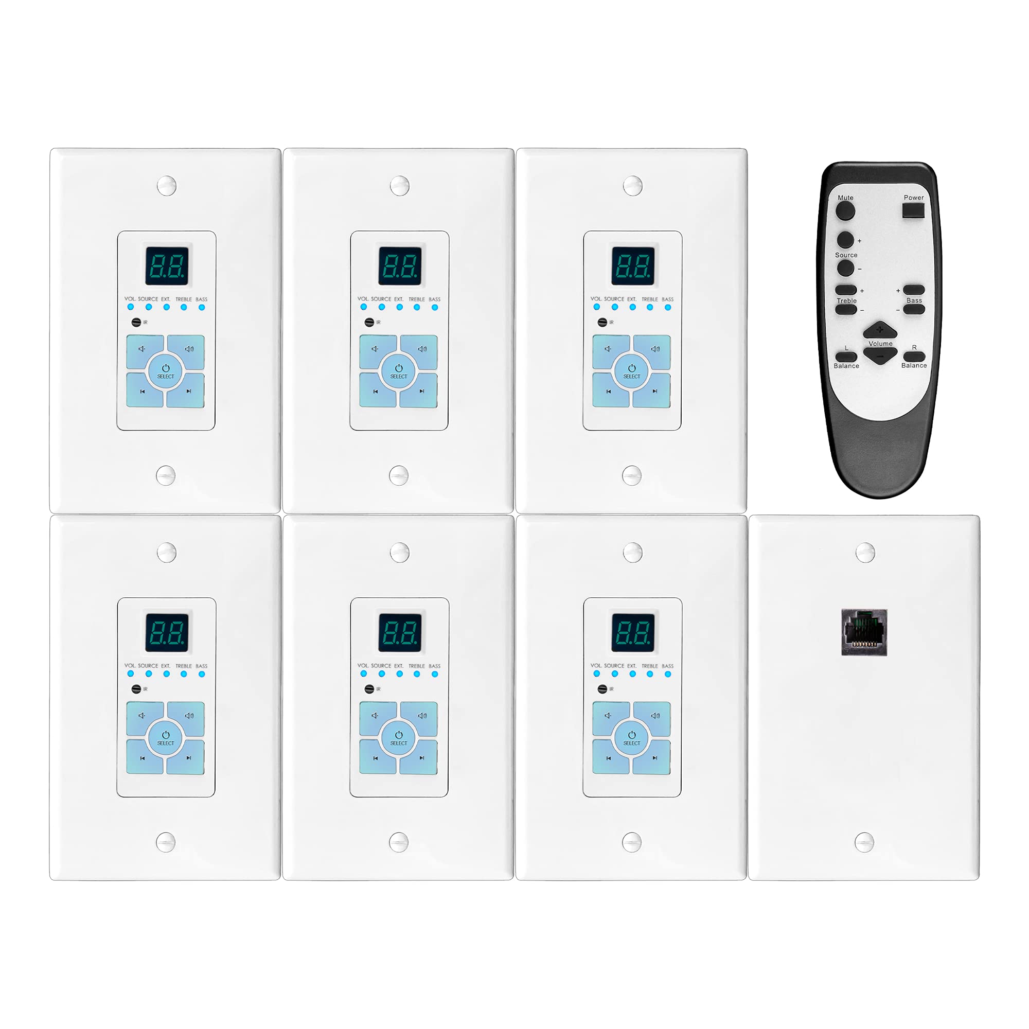 OSD Optional Control Keypad Kit with IR Receivers for Nero Max12 Multi-Channel Amplifier - Home Theater & Audio System Remote Control Accessory