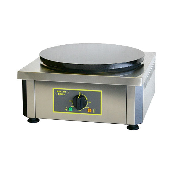 Equipex 400E Commercial Electric Crepe Maker - Single Plate Pancake Machine for Restaurants, Cafes & Breakfast Catering - Perfect for Crepes, Pancakes & Tortillas