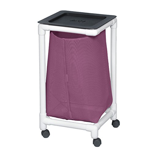 Single Linen Hamper Mesh Wineberry - Breathable Laundry Basket for Bedroom, Bathroom & Dorm Organization | Perfect for Clothes, Towels & Delicates Storage