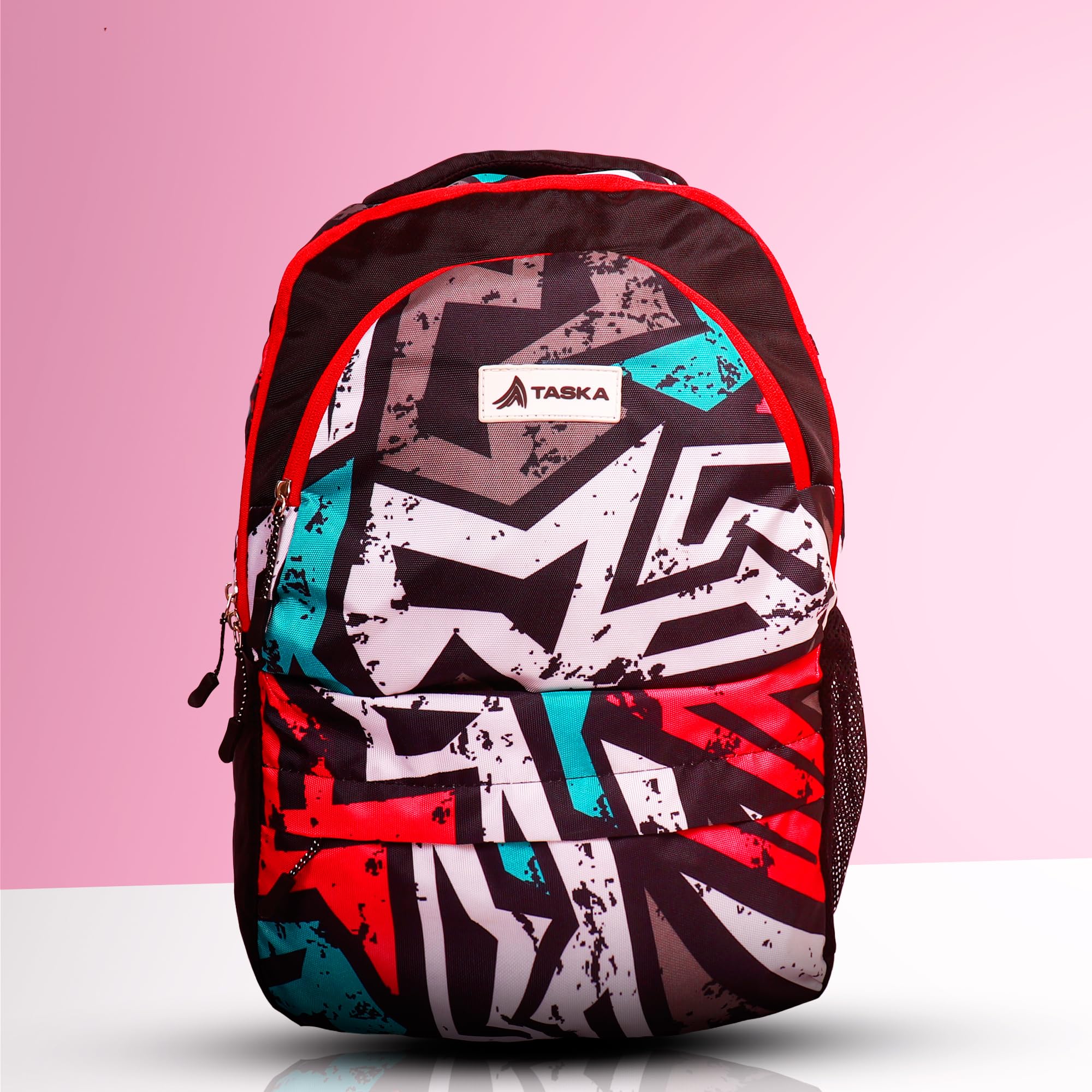 Water Resistant Polyester Laptop Backpack for College, School & Office - Lightweight Durable Bag for Men, Women, Boys & Girls with Rain Cover - Perfect for Commuting, Travel & Daily Use