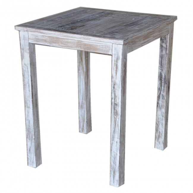 Reclaimed Wood & Mango Wood Square Bar Table - 31.5