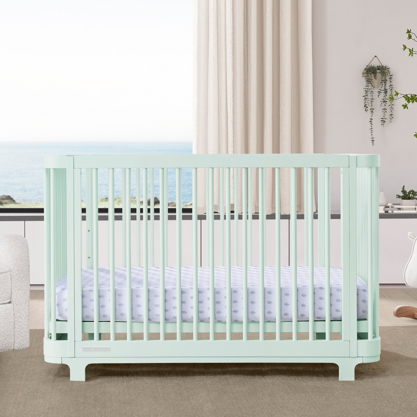 Nest 4-in-1 Convertible Baby Crib - Toddler Bed, Daybed & Full-Size Bed - Safe Nursery Furniture for Newborn to Teen - Perfect for Bedrooms, Daycare & Guest Rooms