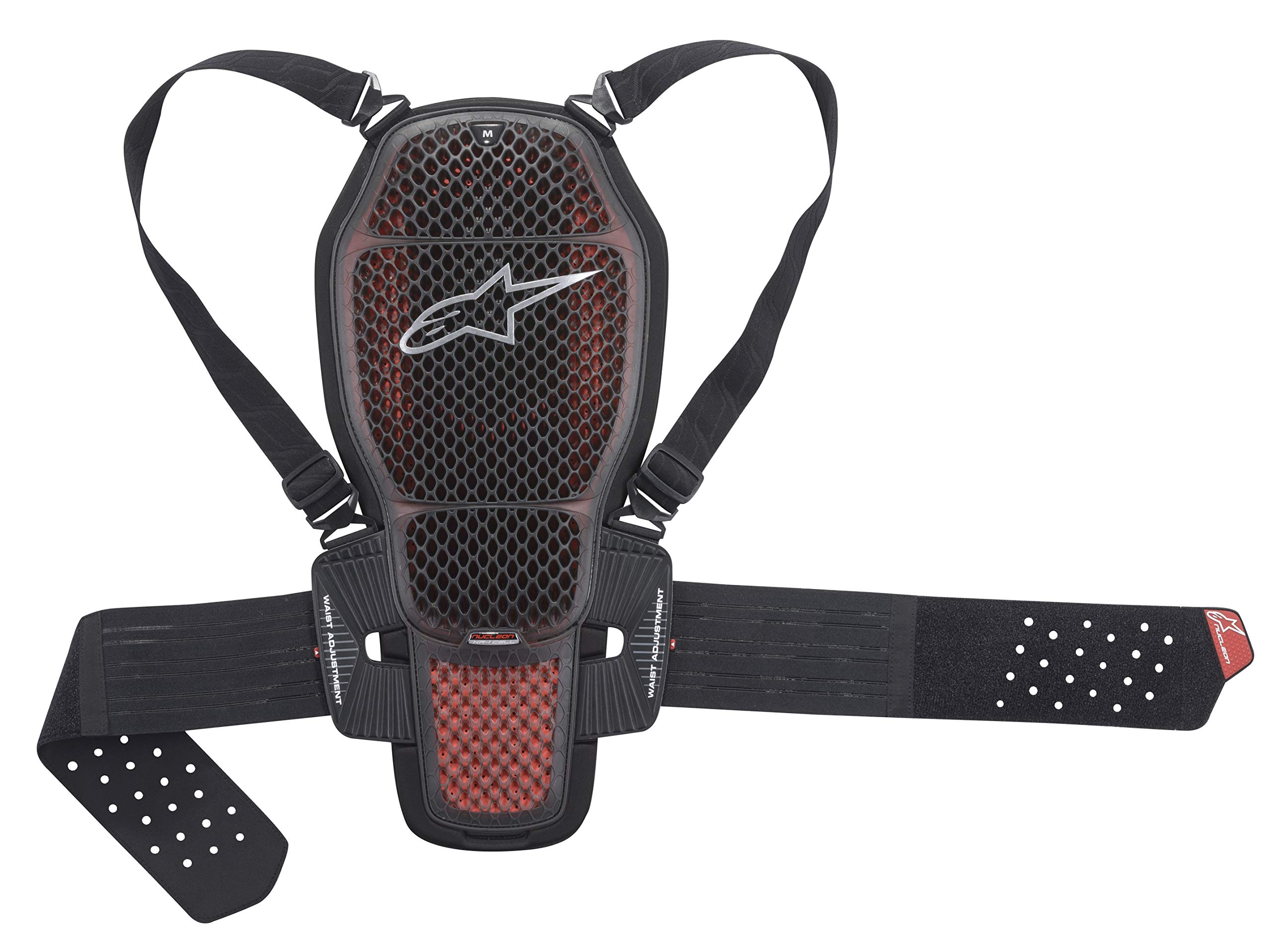 Alpinestars Nucleon KR-1 Motorcycle Back Protector - CE Certified Unisex Spine Guard for Racing & Street Riding - Lightweight Plastic Armor for Year-Round Protection (Perfect for Track Days, Commuting & Adventure Touring)