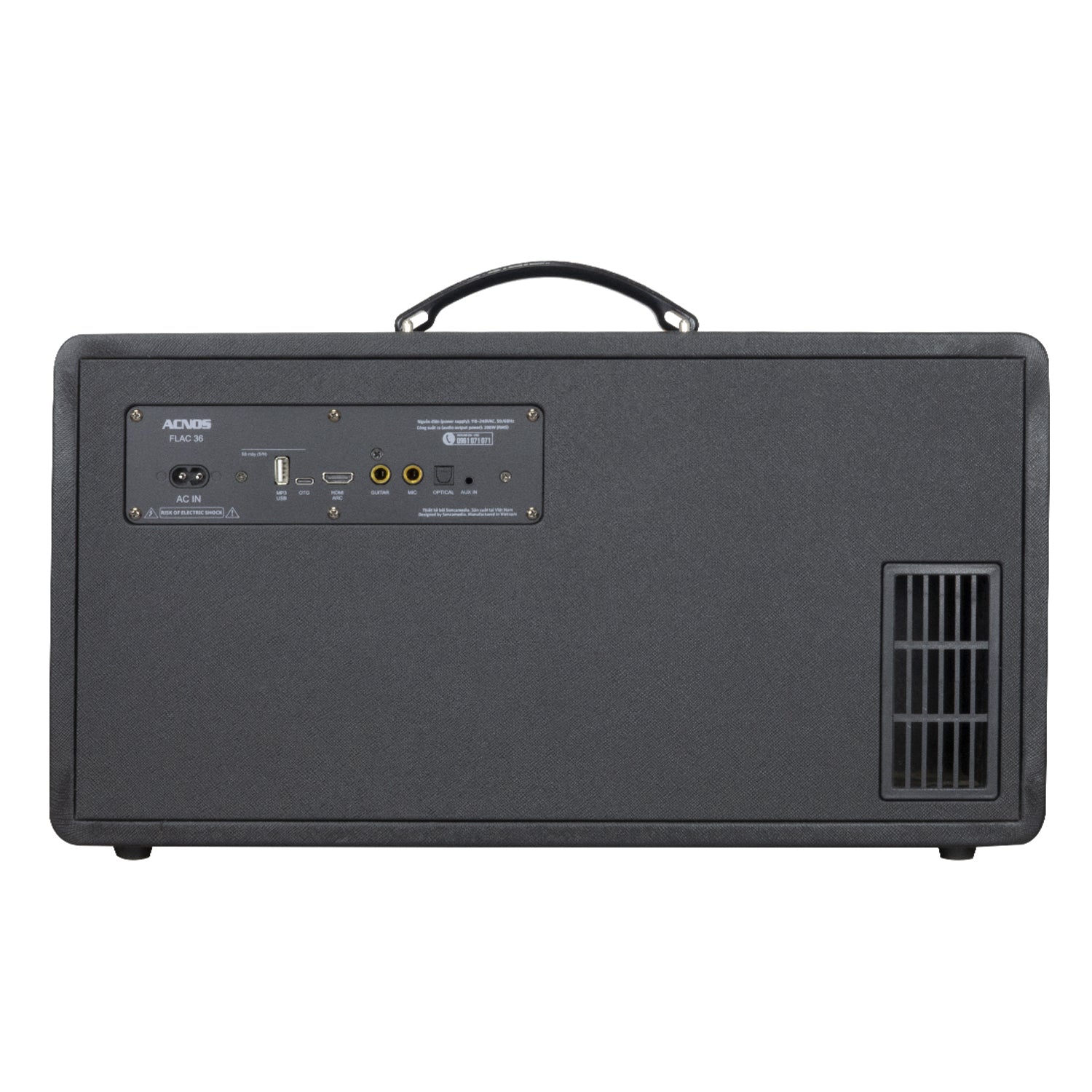 Acnos Soncamedia Kbeatbox Flac 36 Karaoke Powered Speaker System - Professional Portable PA System for Home Parties, Outdoor Events & Live Performances