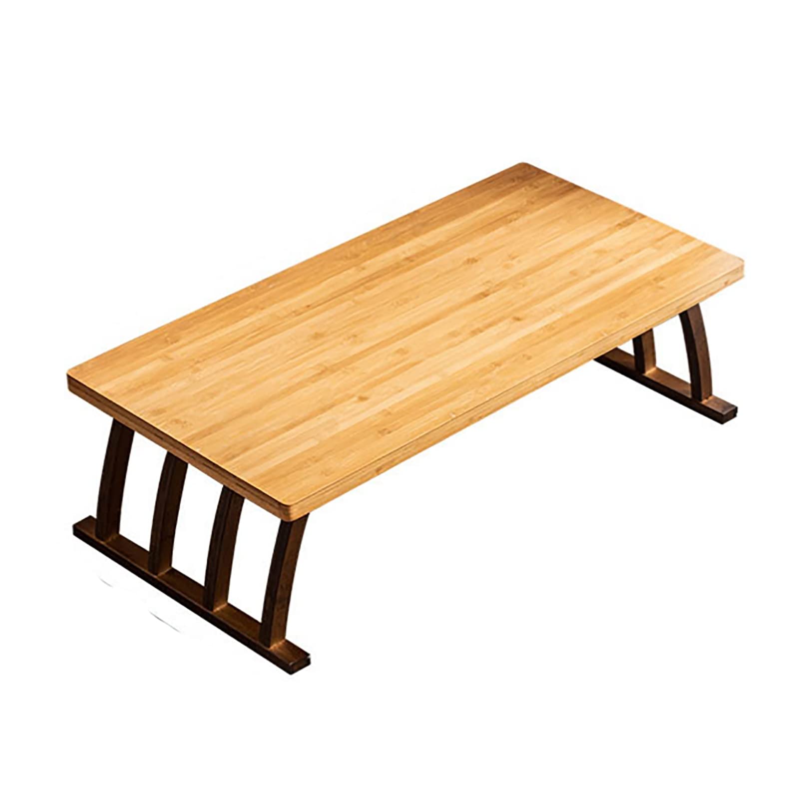 Japanese Style Low Bamboo Coffee Table - ZSH Tami Table for Living Room, Balcony, Small Dining, Floor or Study Desk - 70x45x30cm (H30cm) - Perfect for Zen Decor, Tea Ceremonies & Small Space Living