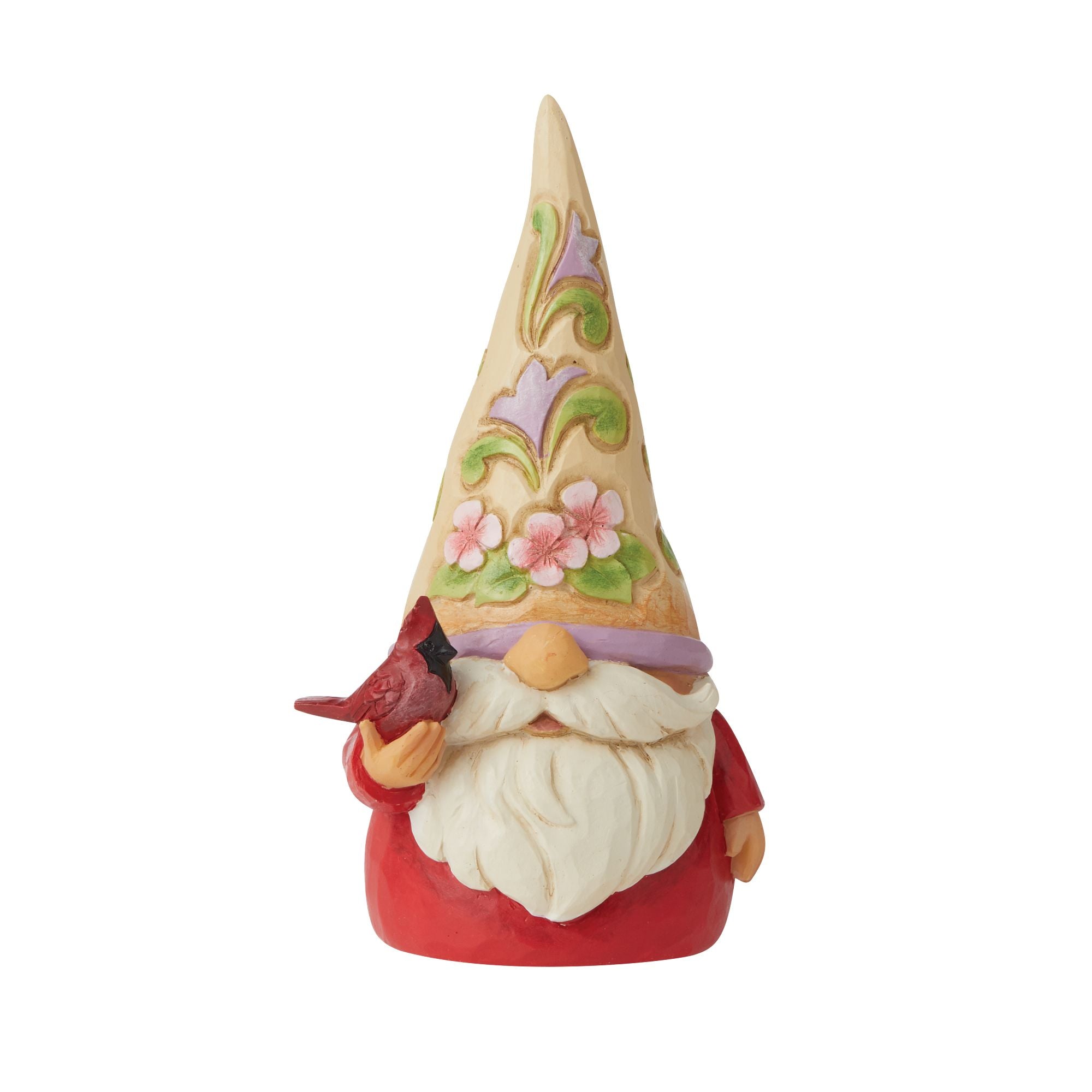 Christmas Garden Gnome with Red Cardinal - Perfect for Holiday Yard Decor & Winter Outdoor Ornaments