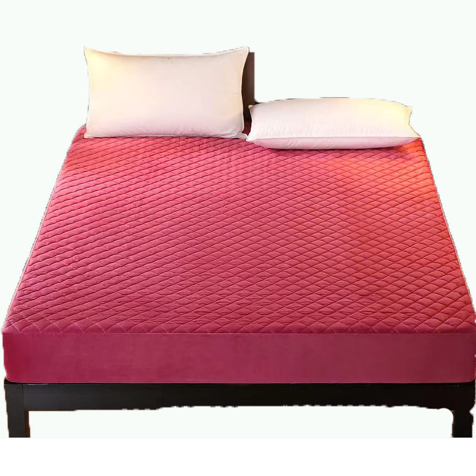 CHENYQ Cooling Queen Mattress Protector - Breathable Fitted Mattress Cover 55x79x12 Inches, Soft Hypoallergenic Bedding for Hot Sleepers - Perfect for Allergy Relief & Temperature Regulation in Summer