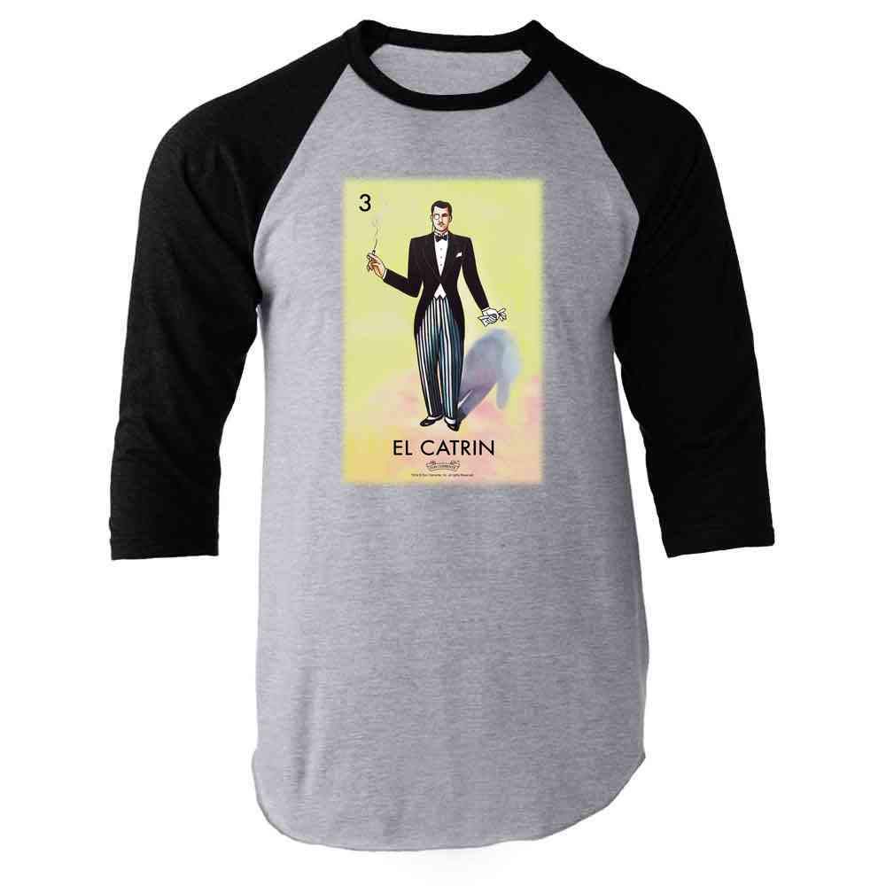 Pop Threads El Catrin Dandy Loteria Card Mexican Graphic T-Shirt for Men - Vintage Latino Style Cotton Tee - Perfect for Cinco de Mayo, Hispanic Heritage Month & Casual Wear