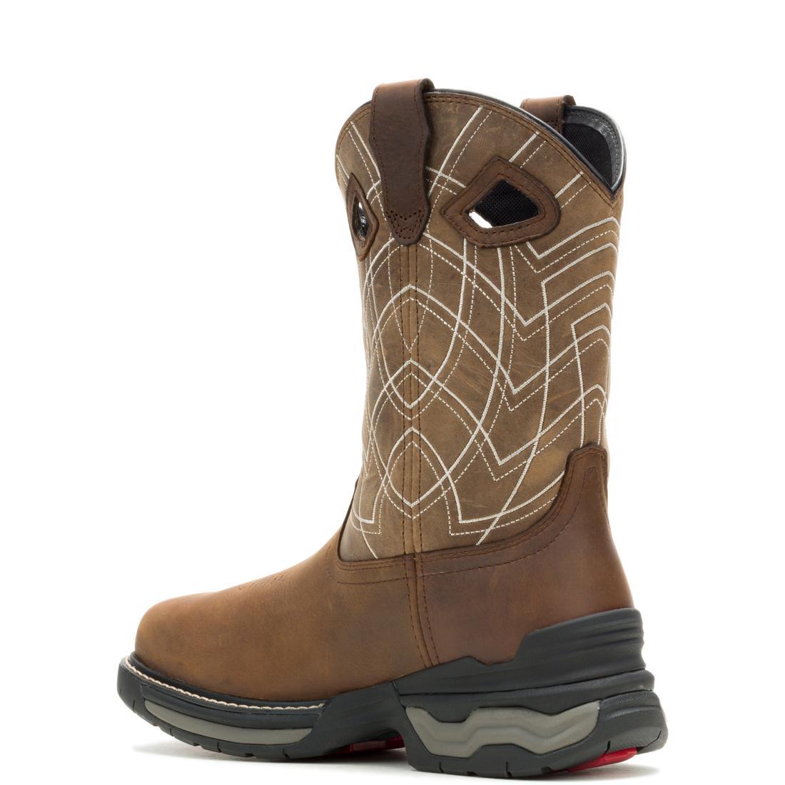 CarbonMax Pull-On Work Boots for Men - Comfortable & Durable Rancher Boots - Ideal for Construction, Farming & Outdoor Work