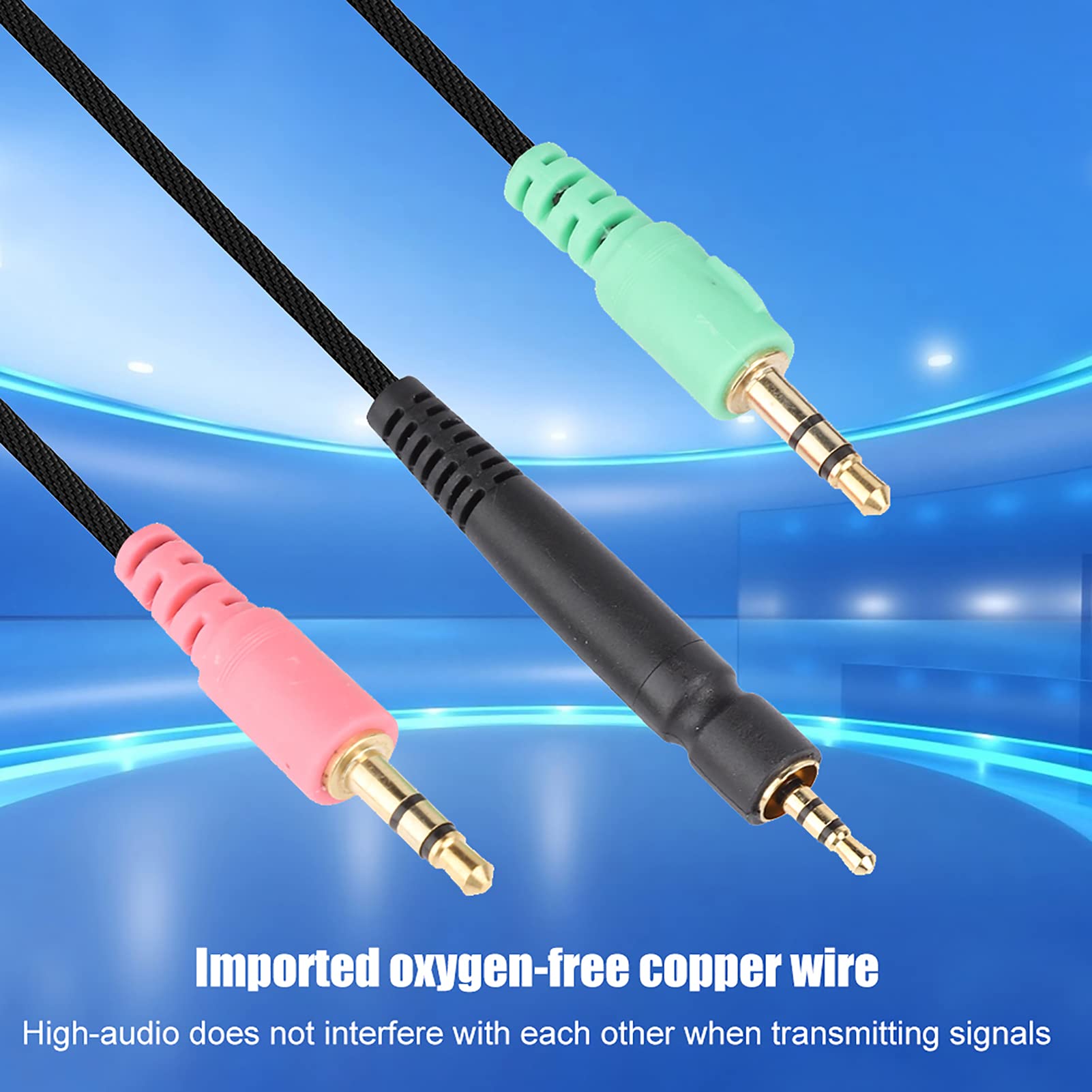 Premium 3.5mm Gaming Headphone Replacement Cable for Sennheiser G4ME ONE/ZERO/PC 373D/PC37X/GSP 350/500/600 - Durable Audio Wire for PC Gaming, Streaming & Esports