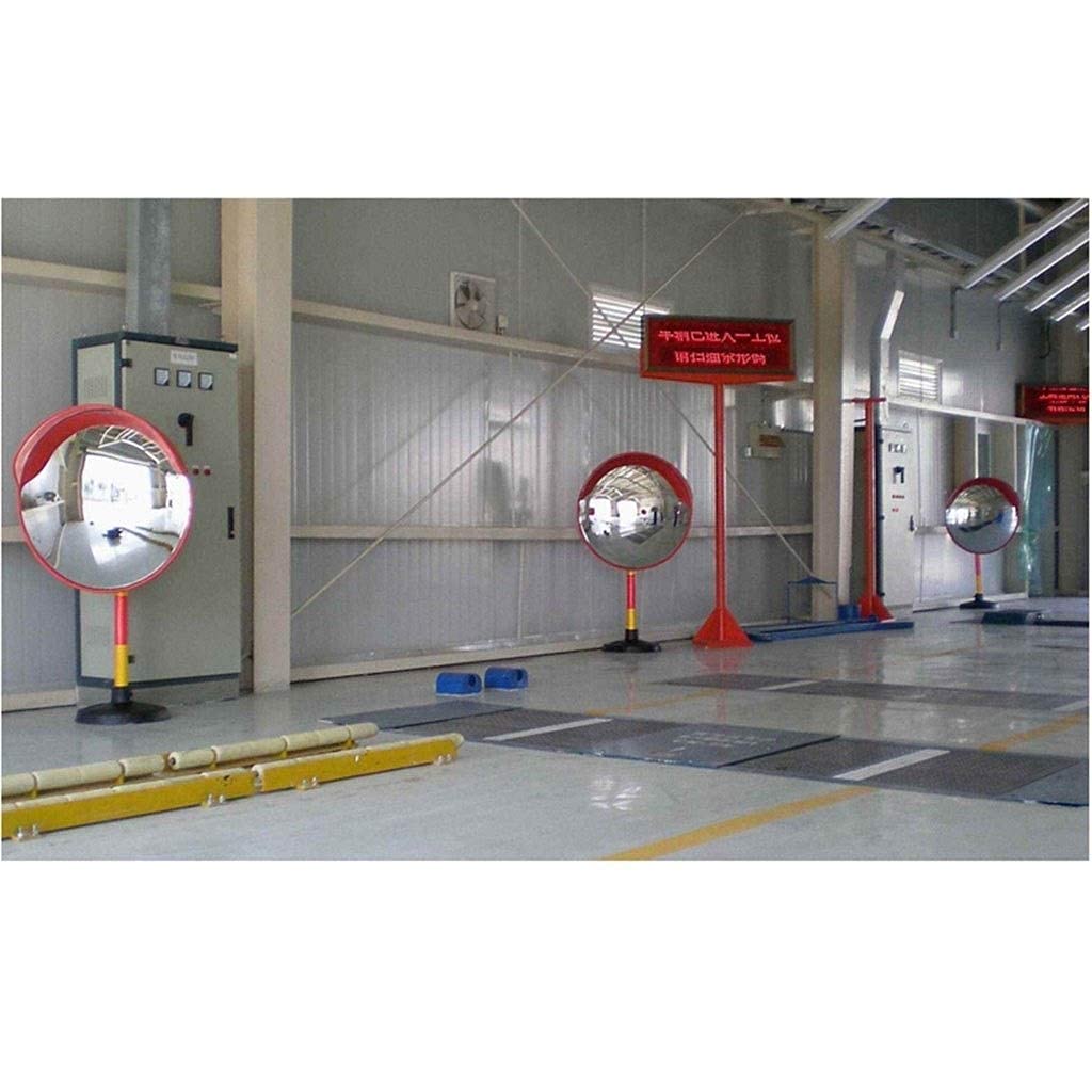 60CM Convex Security Mirror for Driveways & Parking Lots - Wide Angle Outdoor Safety Mirror for Enhanced Visibility & Accident Prevention - Perfect for Garages, Warehouses, and Blind Spot Monitoring