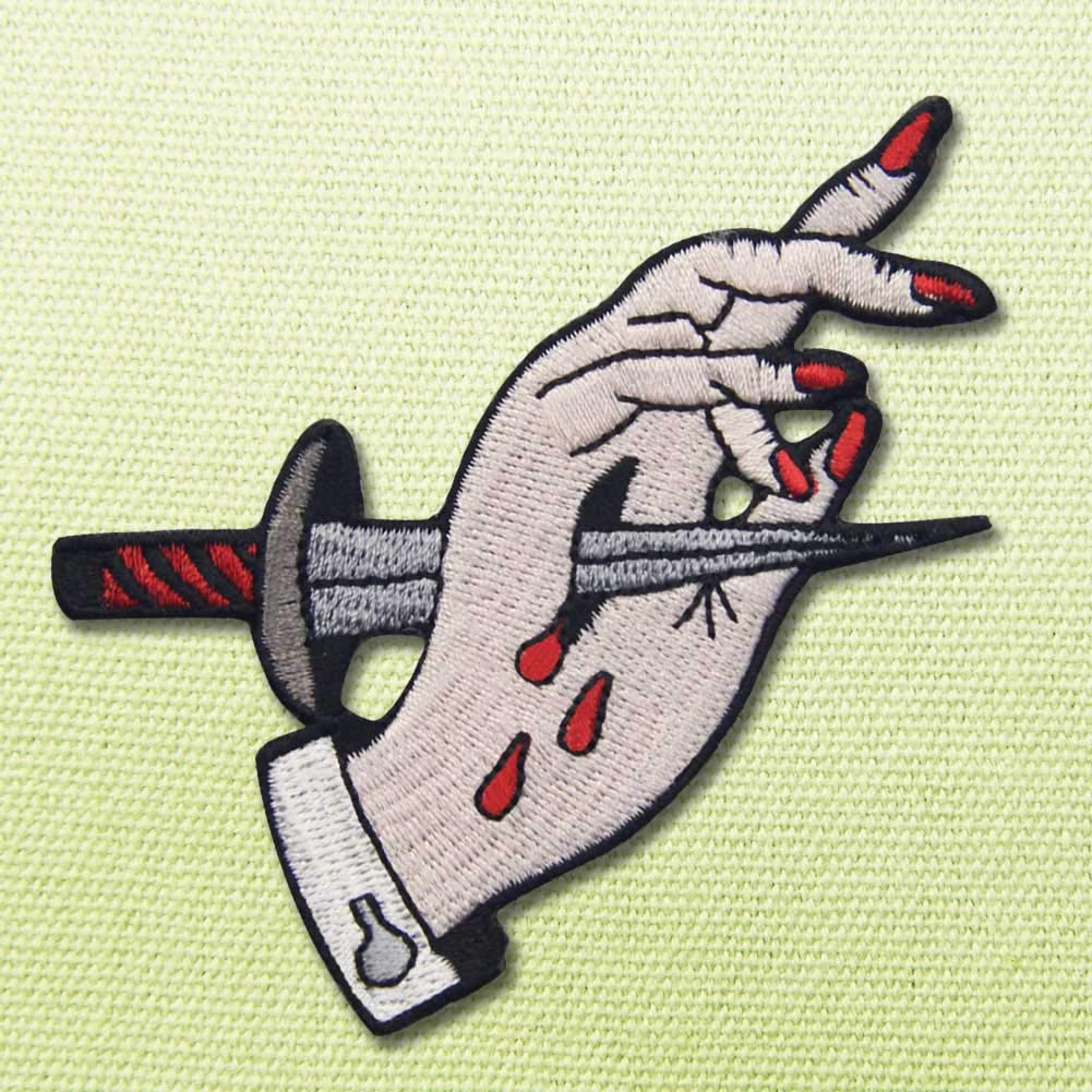 Trust No One Embroidered Patch - Iron On or Sew On Emblem for Jackets, Hats & Bags | DIY Punk Style Accessories for Clothing Customization