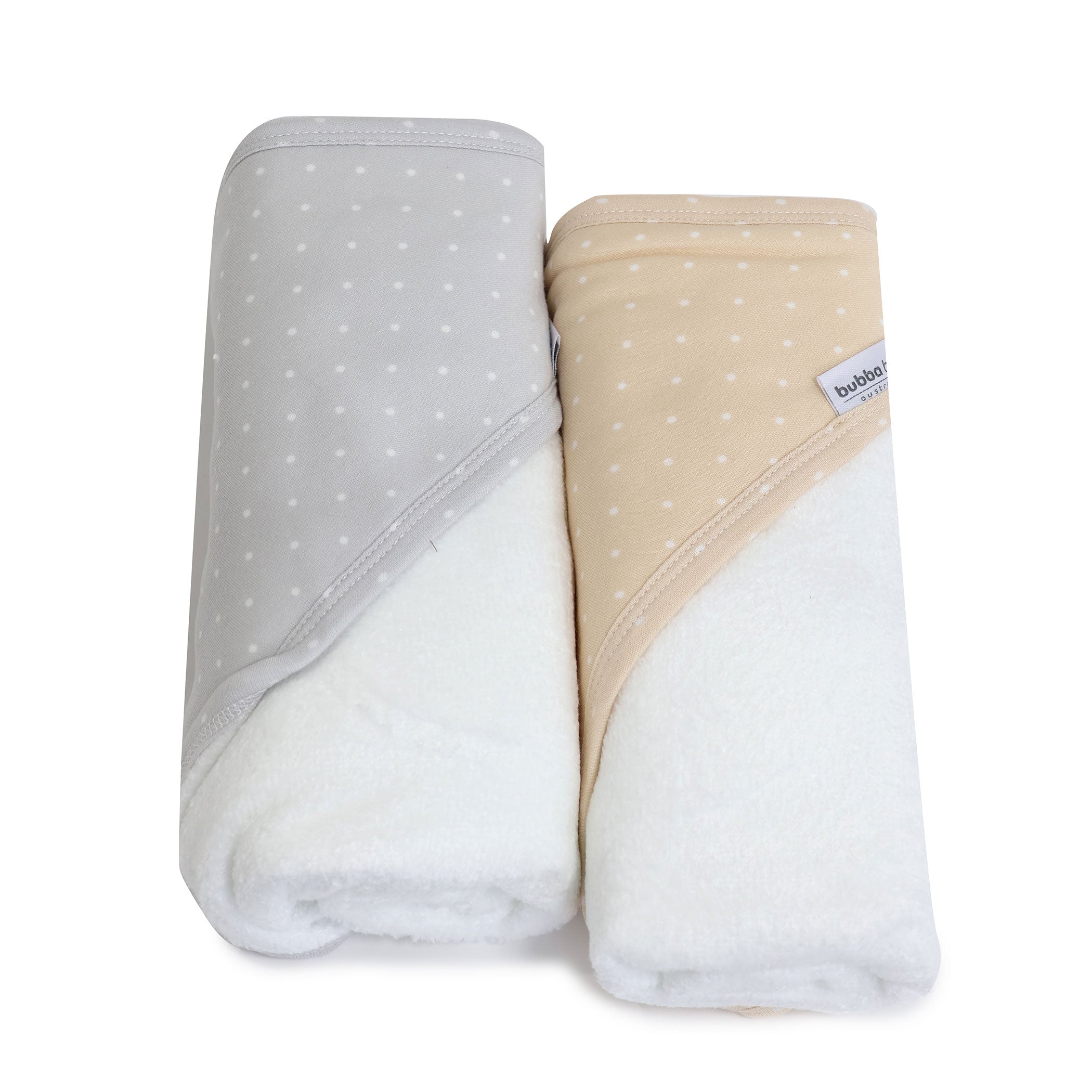 2-Pack Hooded Towel Set for Kids - Soft & Absorbent Grey & Taupe Bath Towels - Perfect for Beach, Pool, and Baby Bath Time