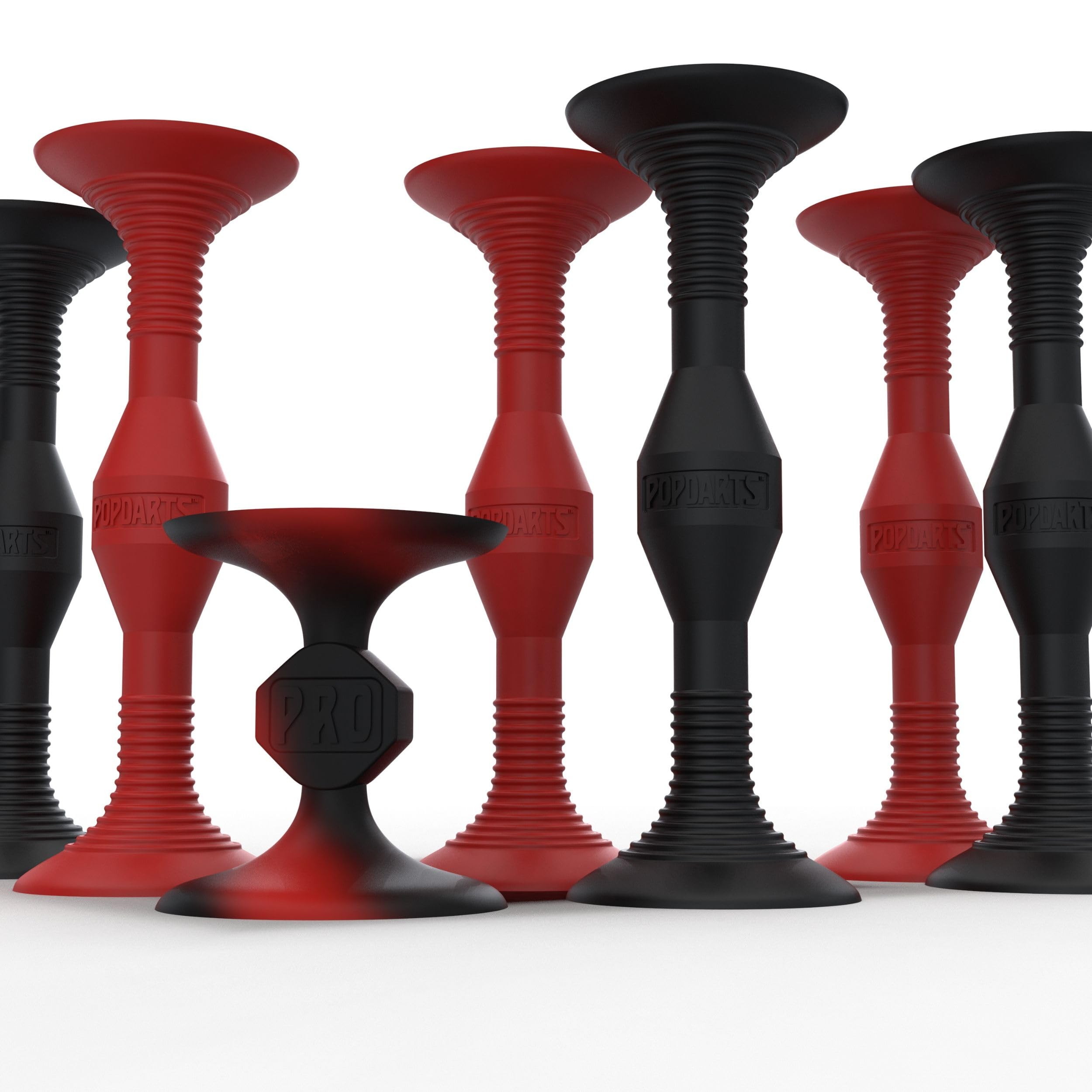 Popdarts PRO Pack Game Set (Red & Black) - Indoor & Outdoor Suction Cup Throwing Game - Competitive Fun for Parties, Backyards, and Family Gatherings