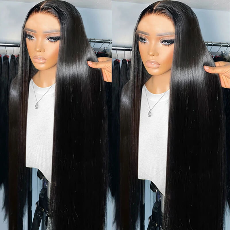 Eullair Kim K 2x6 Lace Closure Wig - Deep Part Human Hair Wig with Transparent Lace for All Hair Textures | Perfect for Daily Wear, Parties & Special Occasions